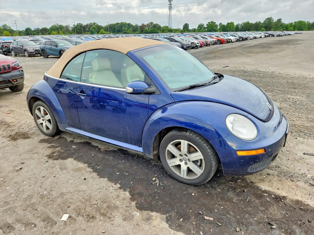 2006 Volkswagen New Beetle Convertible Option Package 1 Blue vin: 3VWRF31Y66M319529