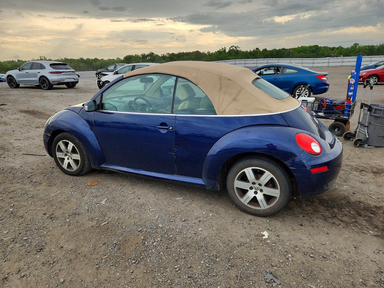 2006 Volkswagen New Beetle Convertible Option Package 1 Blue vin: 3VWRF31Y66M319529