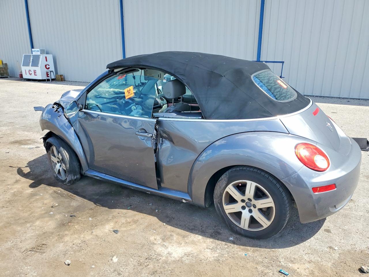 2006 Volkswagen New Beetle Convertible Option Package 1 Gray vin: 3VWRF31Y76M308569