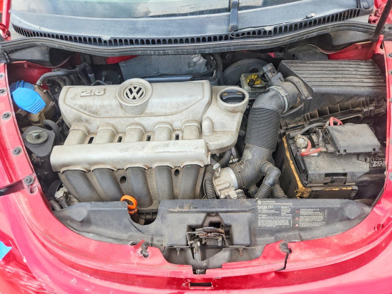 2008 Volkswagen New Beetle Convertible Se Red vin: 3VWRF31Y78M408366