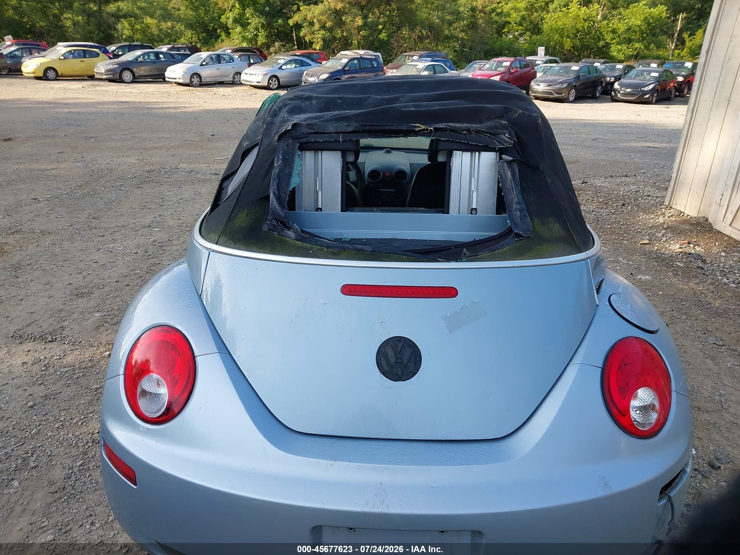 2009 Volkswagen New Beetle 2.5l Light Blue vin: 3VWRF31Y89M402187