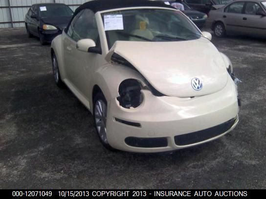 2009 Volkswagen New Beetle S Convertible vin: 3VWRF31Y89M406059