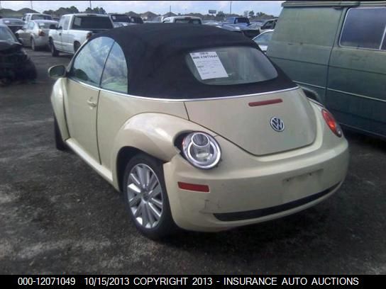 2009 Volkswagen New Beetle S Convertible vin: 3VWRF31Y89M406059