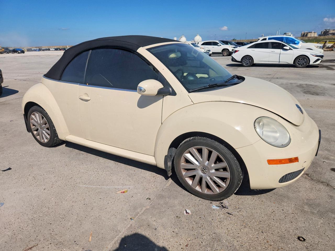 2008 Volkswagen New Beetle Convertible Se Beige vin: 3VWRF31Y98M418719