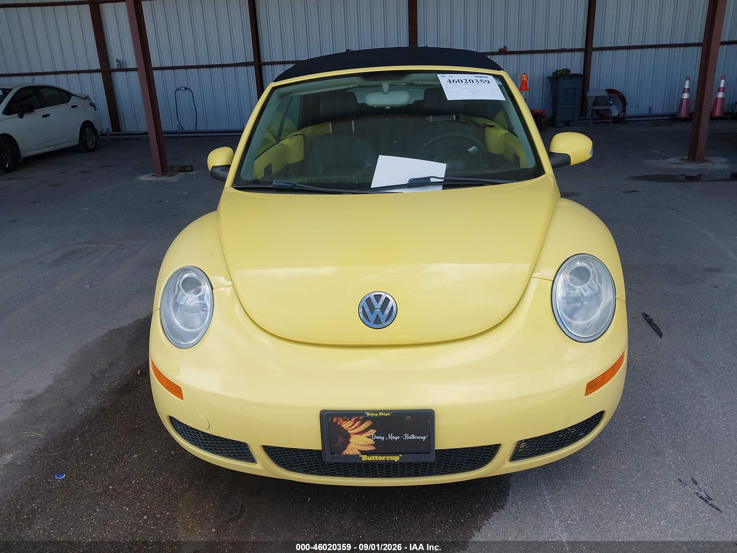 2007 Volkswagen New Beetle 2.5 Желтый vin: 3VWRF31YX7M412412
