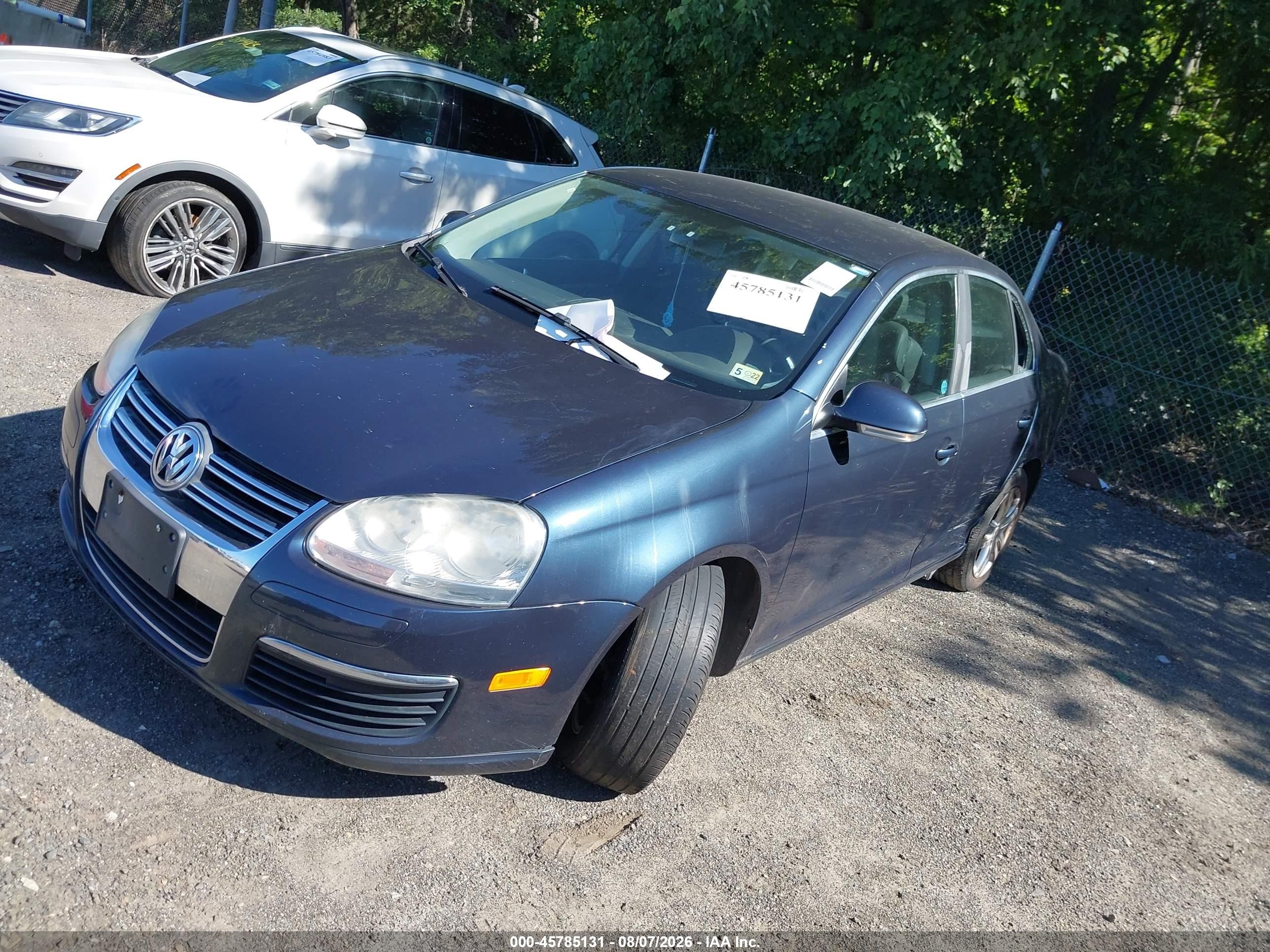 2007 Volkswagen Jetta 2.5 Blue vin: 3VWRF71K17M065314