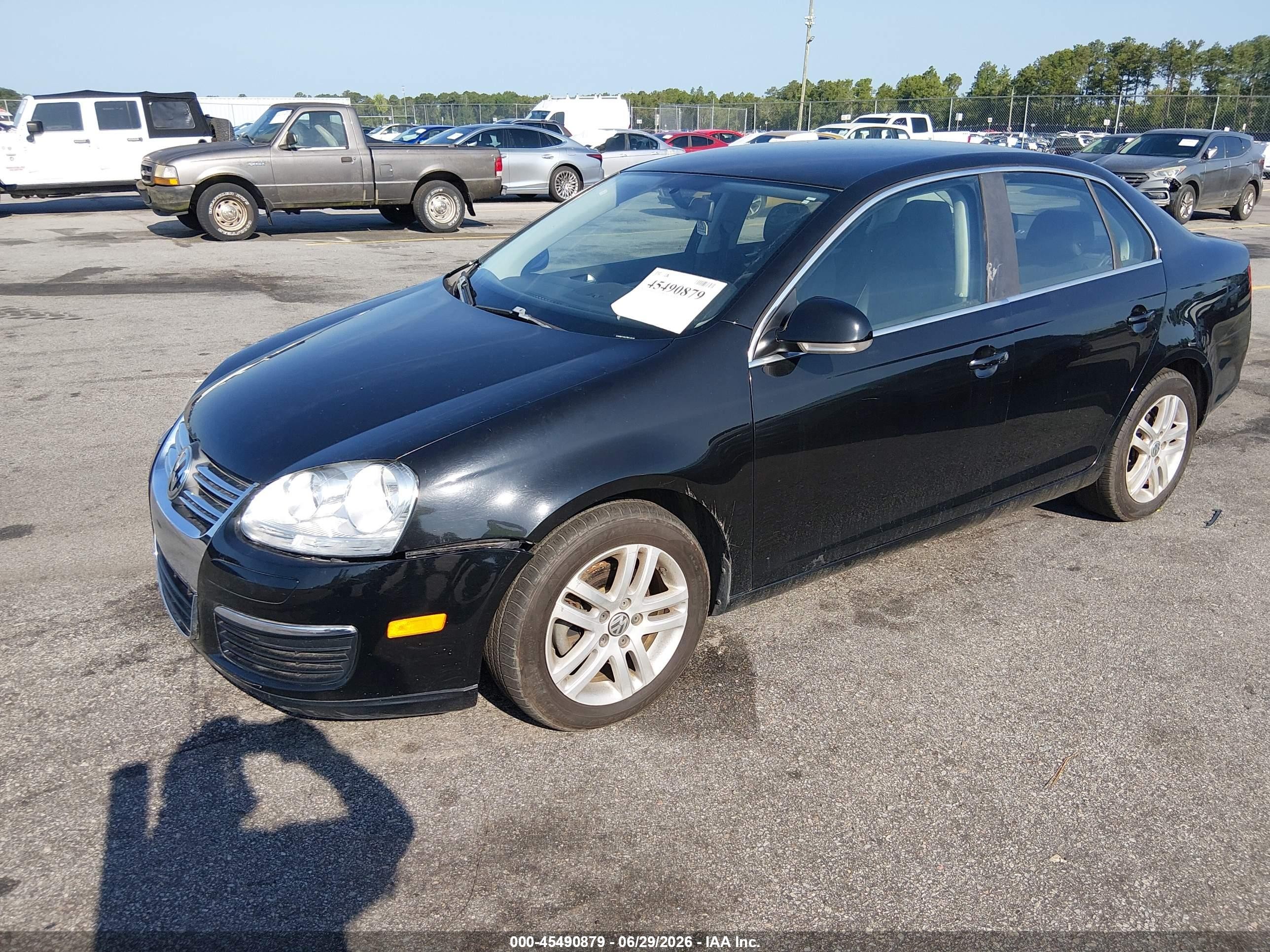 2007 Volkswagen Jetta 2.5 Black vin: 3VWRF71K27M119185