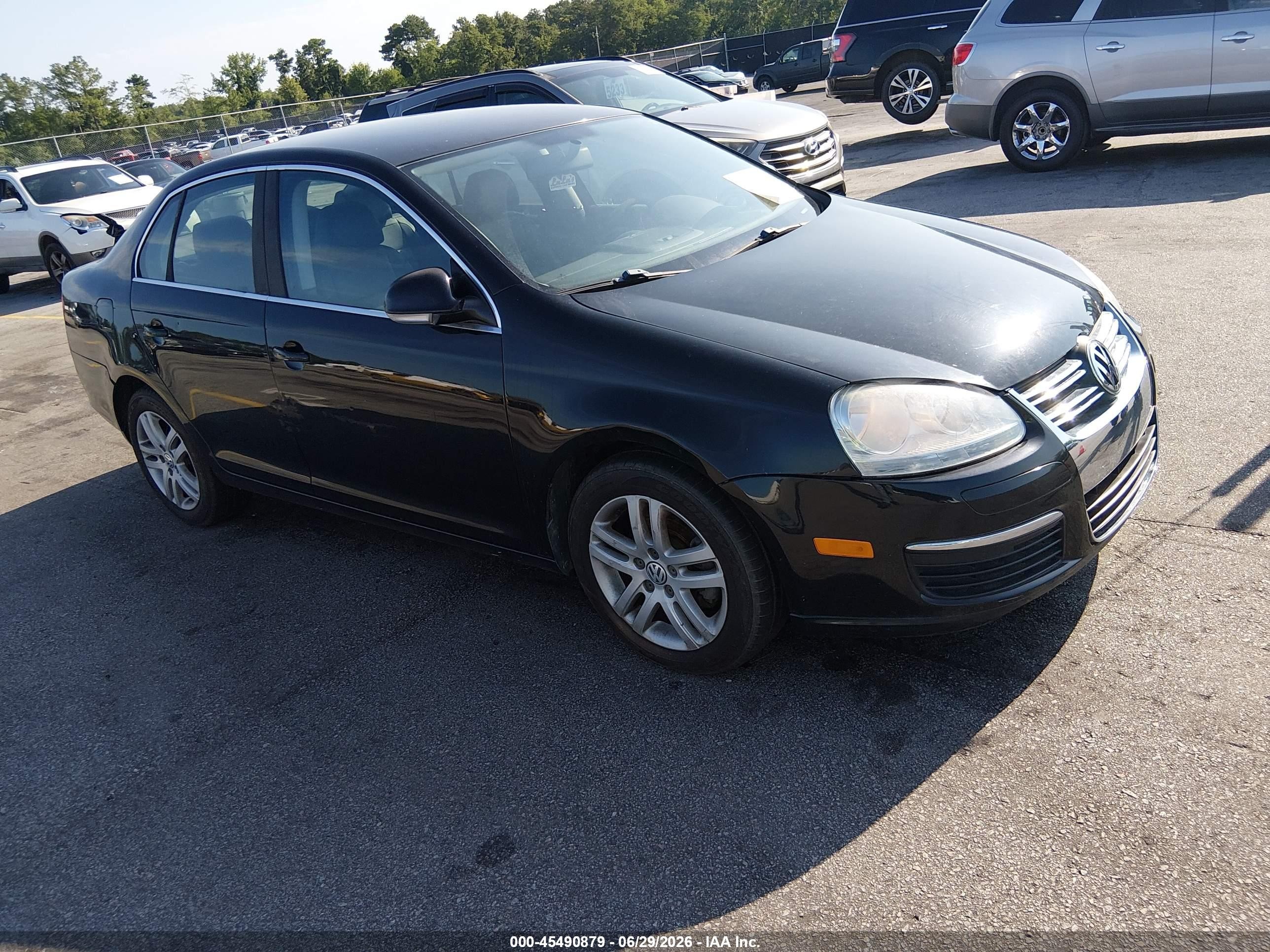 2007 Volkswagen Jetta 2.5 Black vin: 3VWRF71K27M119185