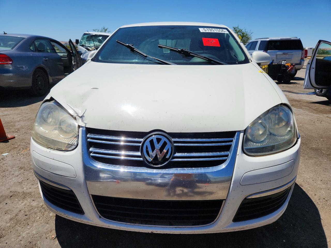2006 Volkswagen Jetta 2.5 White vin: 3VWRF71K36M708079