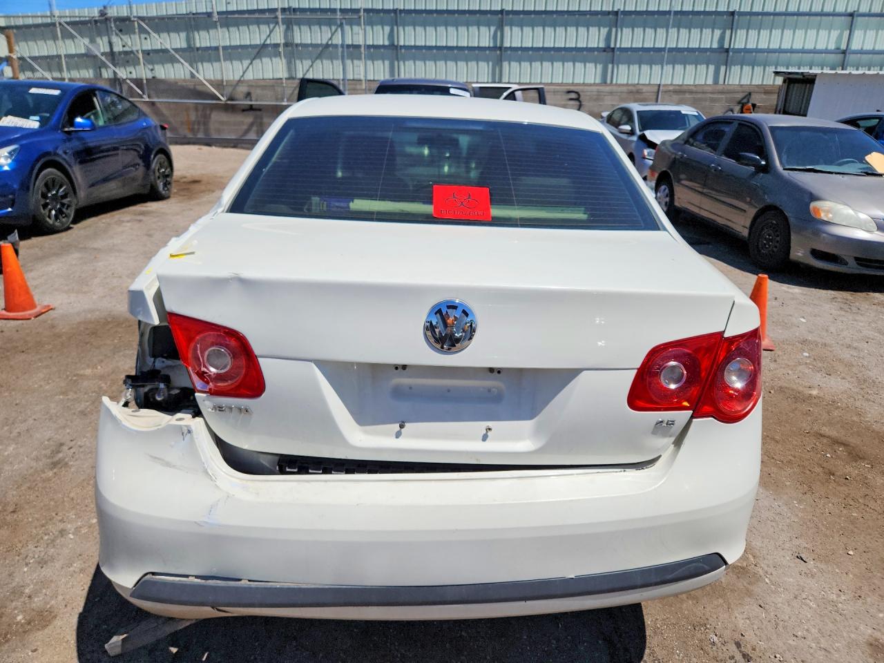 2006 Volkswagen Jetta 2.5 White vin: 3VWRF71K36M708079
