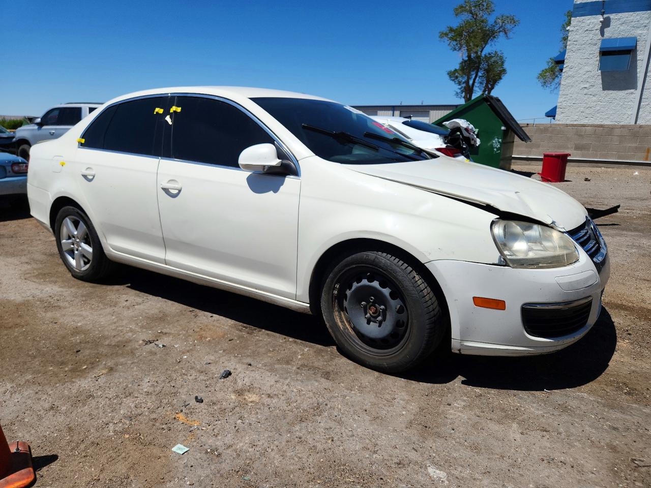 2006 Volkswagen Jetta 2.5 White vin: 3VWRF71K36M708079
