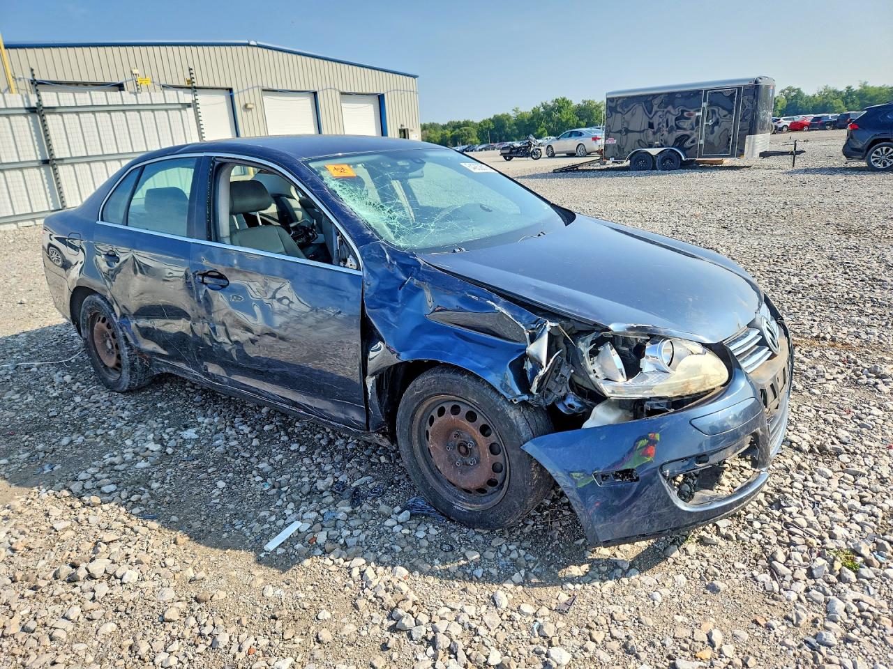 2005 Volkswagen New Jetta 2.5 Blue vin: 3VWRF71K45M620673