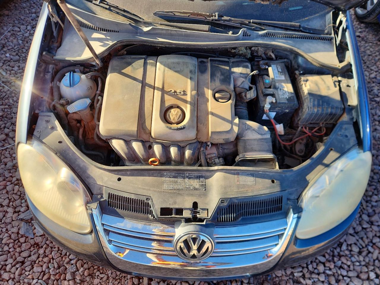 2005 Volkswagen New Jetta 2.5 Blue vin: 3VWRF71K75M625608