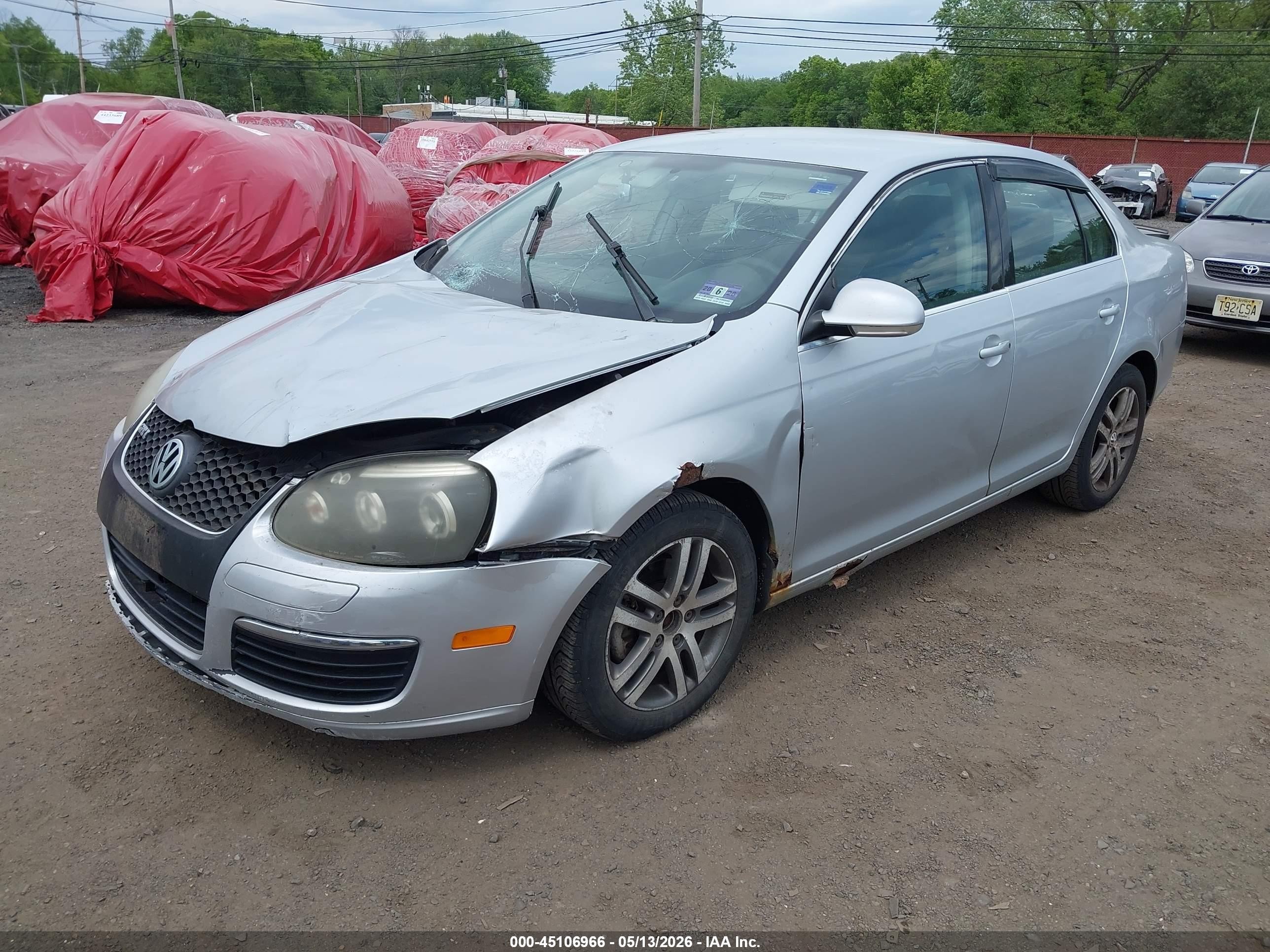 2006 Volkswagen Jetta 2.5 Серебряный vin: 3VWRF71K96M712413