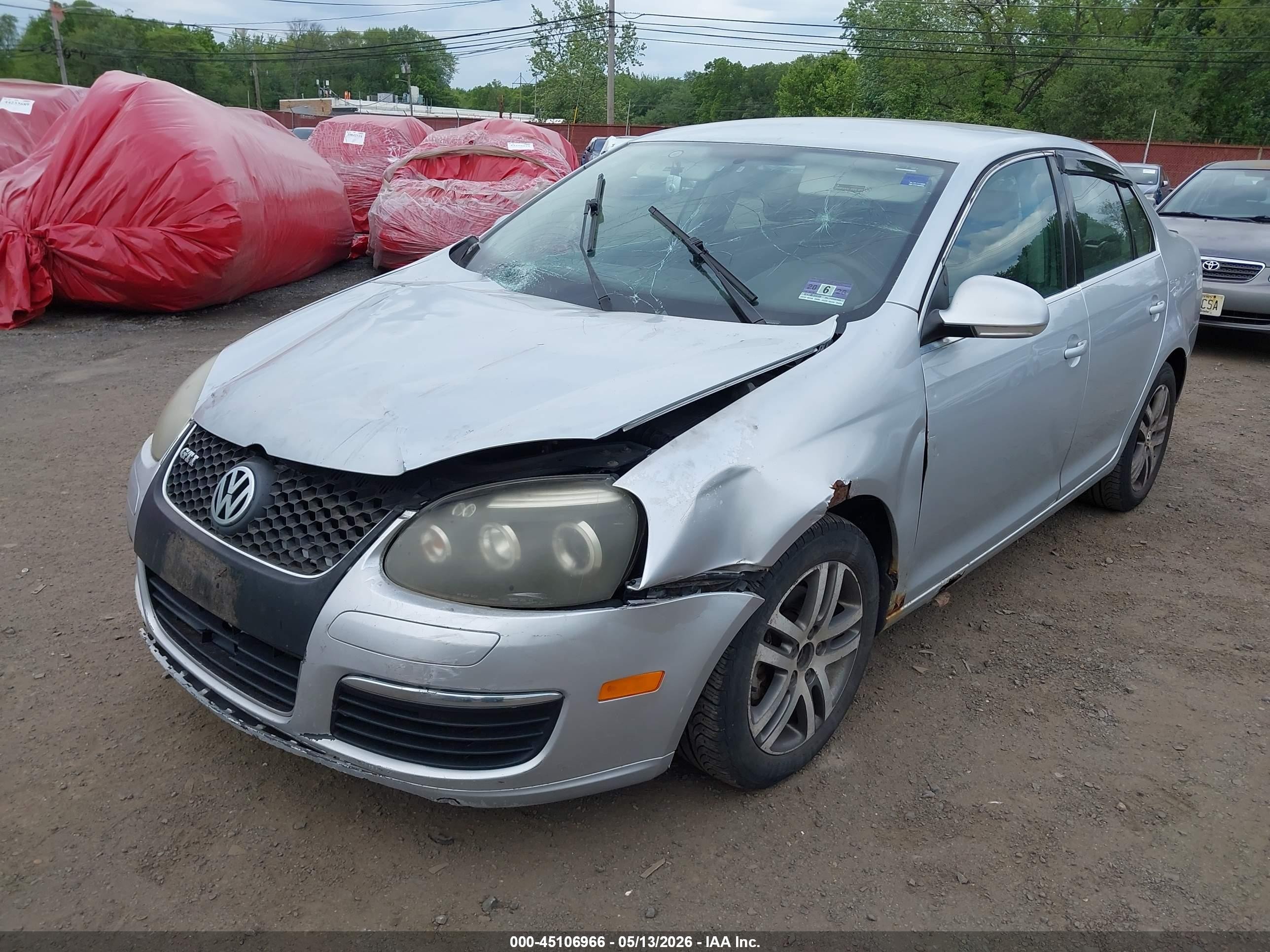 2006 Volkswagen Jetta 2.5 Серебряный vin: 3VWRF71K96M712413