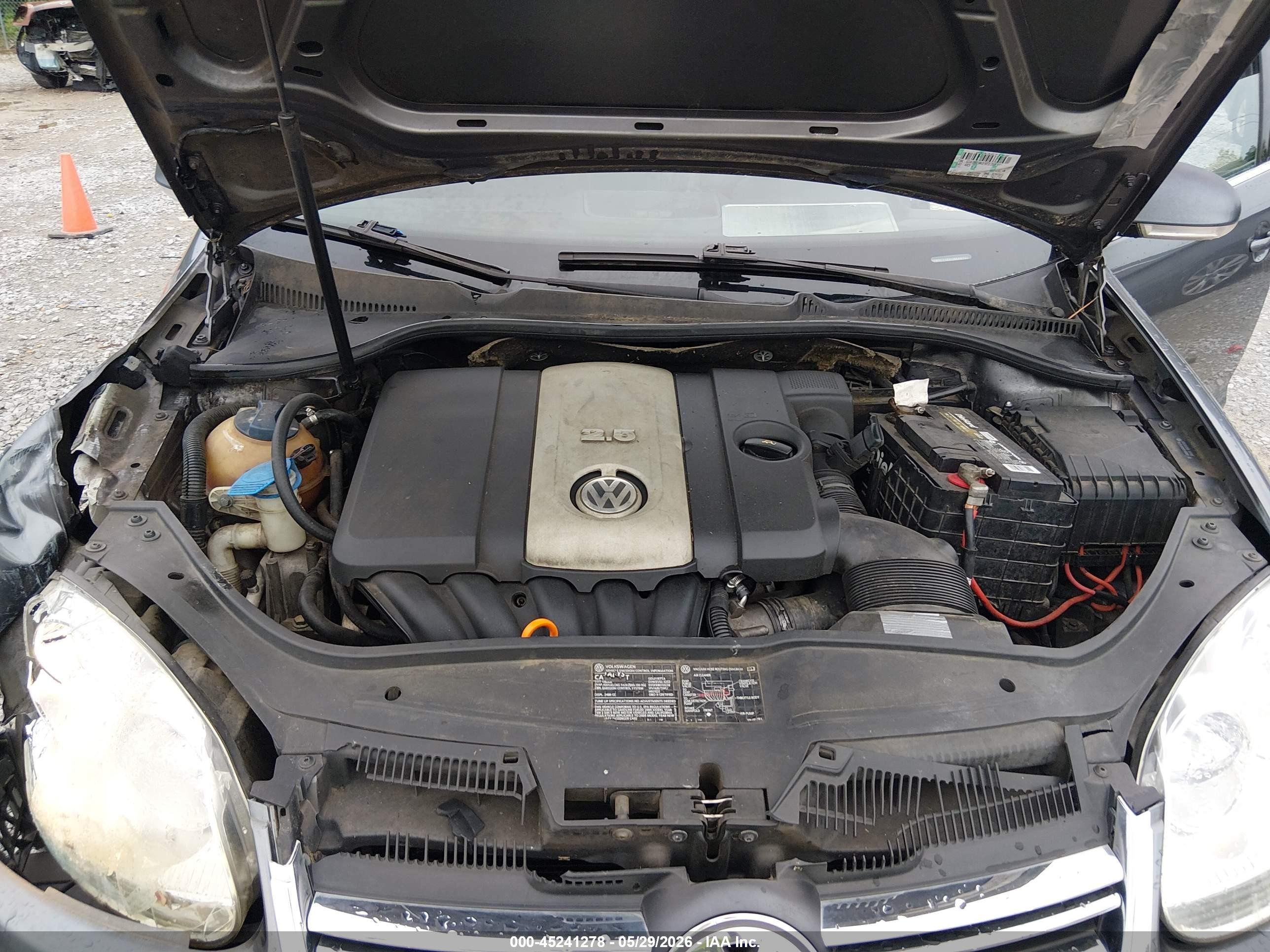 2005 Volkswagen Jetta 2.5 Gray vin: 3VWRF71KX5M648123