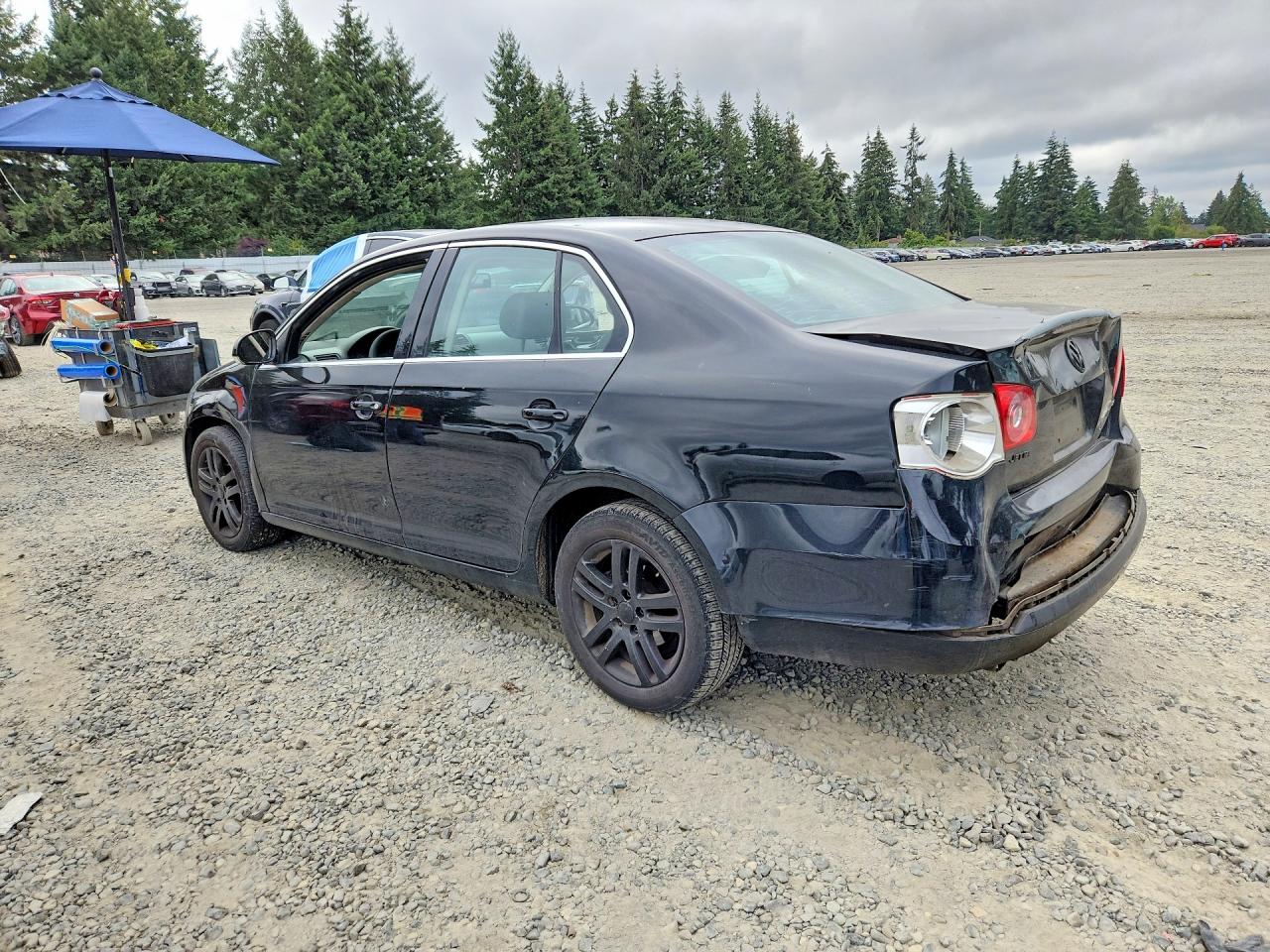 2006 Volkswagen Jetta 2.5 Black vin: 3VWRF71KX6M629203