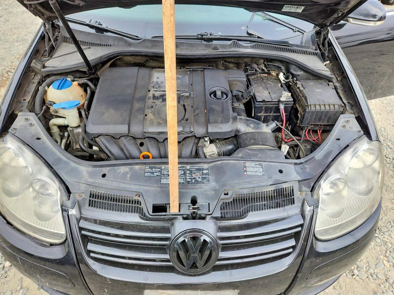 2006 Volkswagen Jetta 2.5 Black vin: 3VWRF71KX6M629203