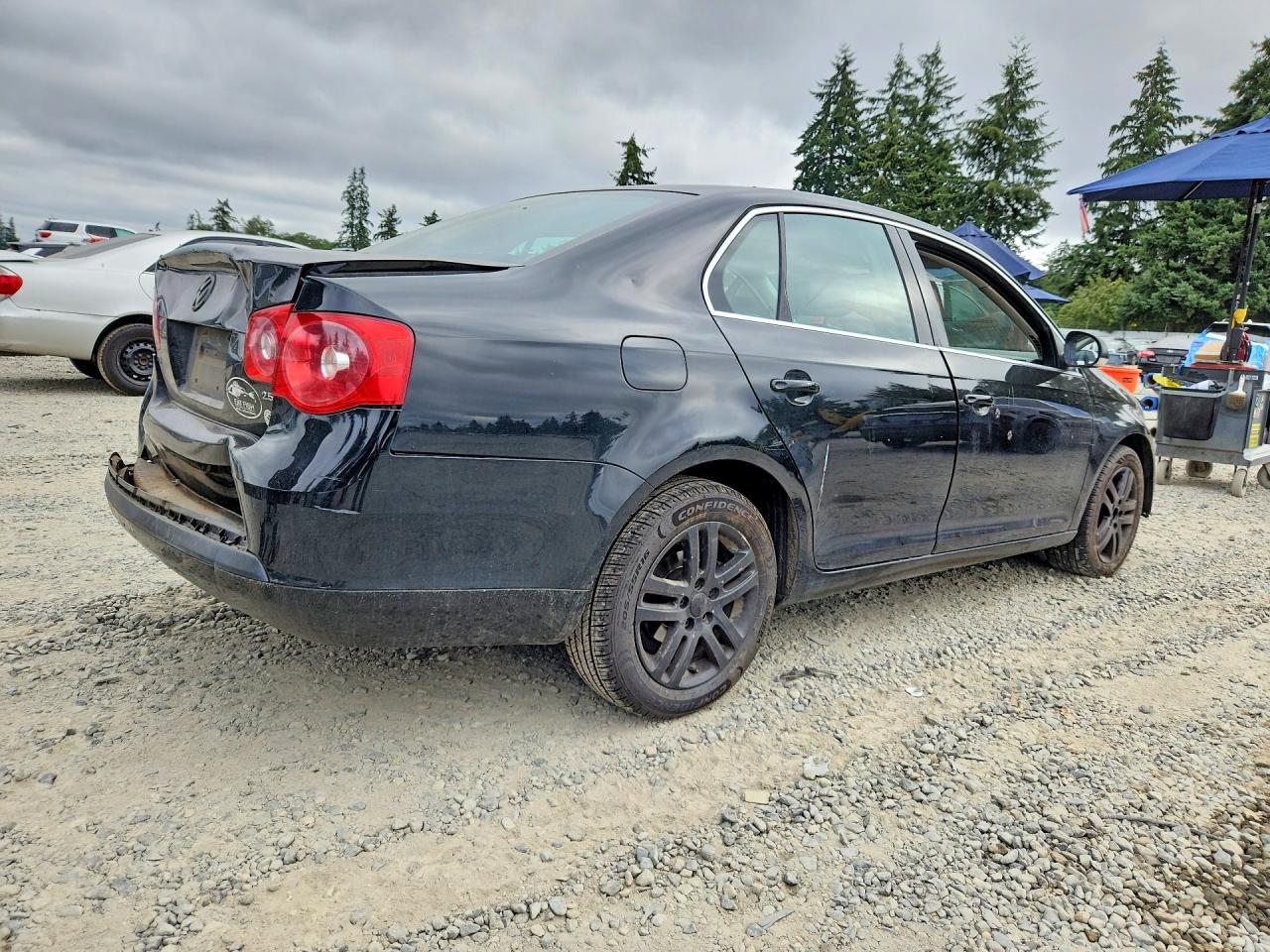 2006 Volkswagen Jetta 2.5 Black vin: 3VWRF71KX6M629203