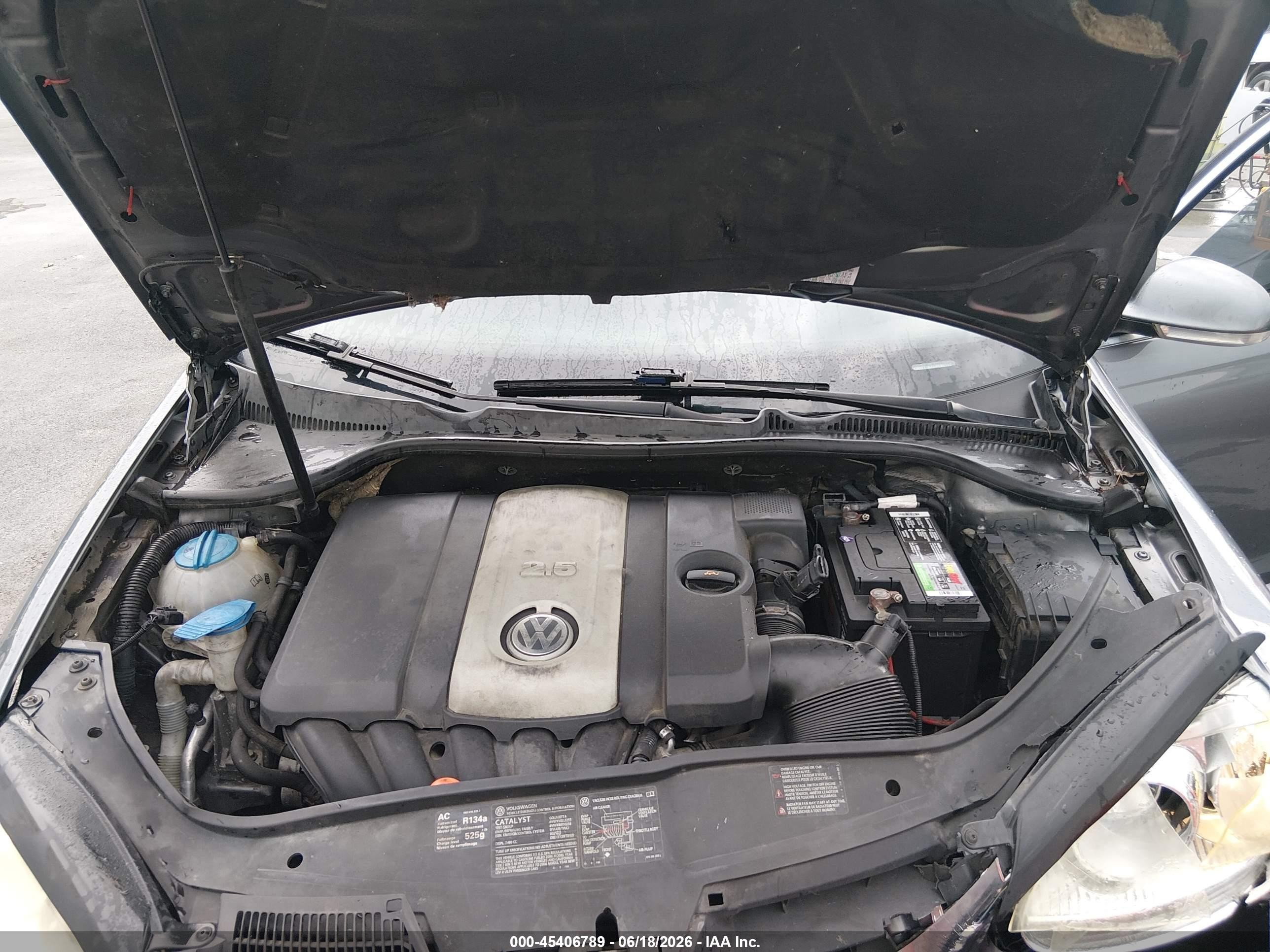 2006 Volkswagen Jetta 2.5 Gray vin: 3VWRF71KX6M680717