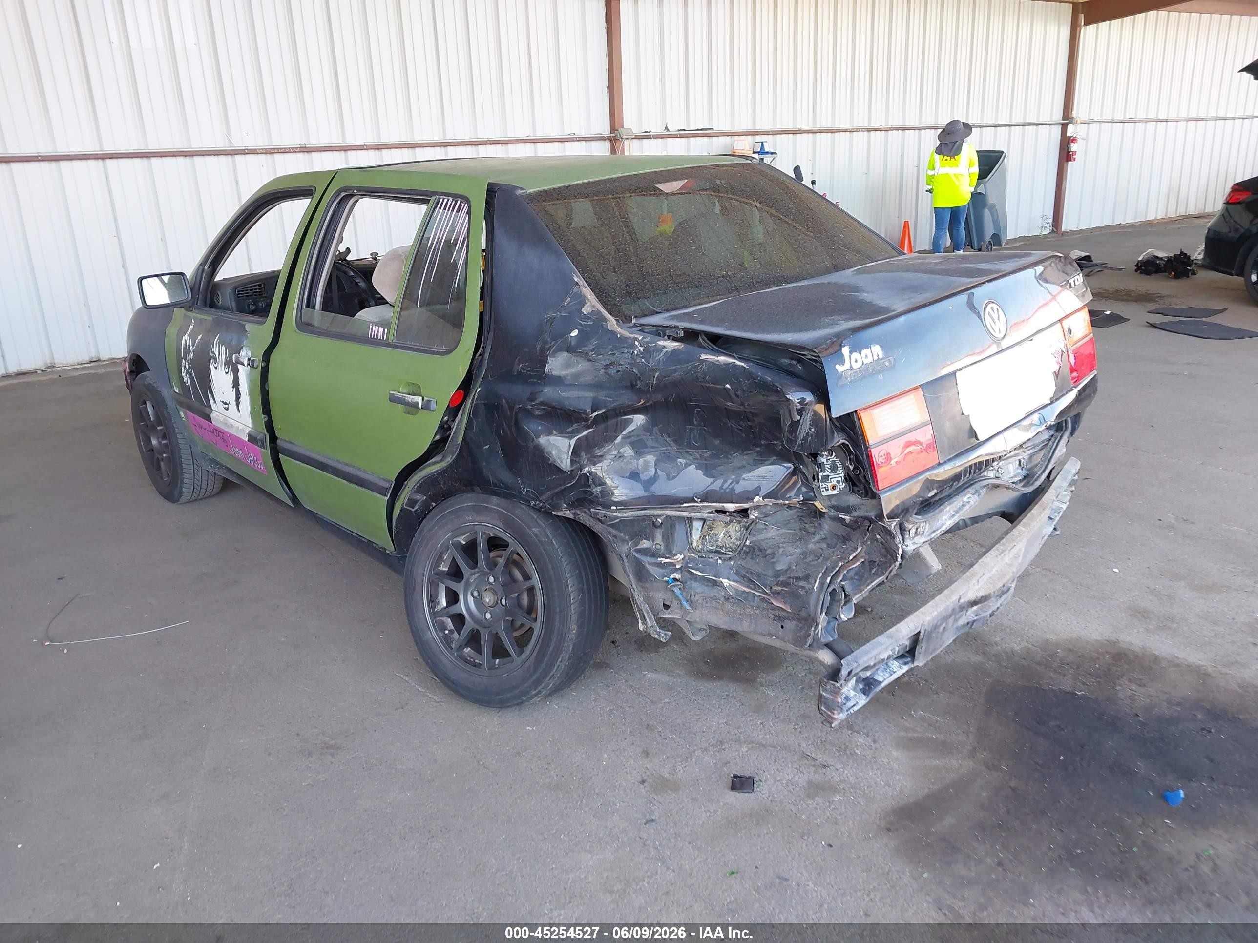 1998 Volkswagen Jetta Tdi Green vin: 3VWRF81H0WM133286