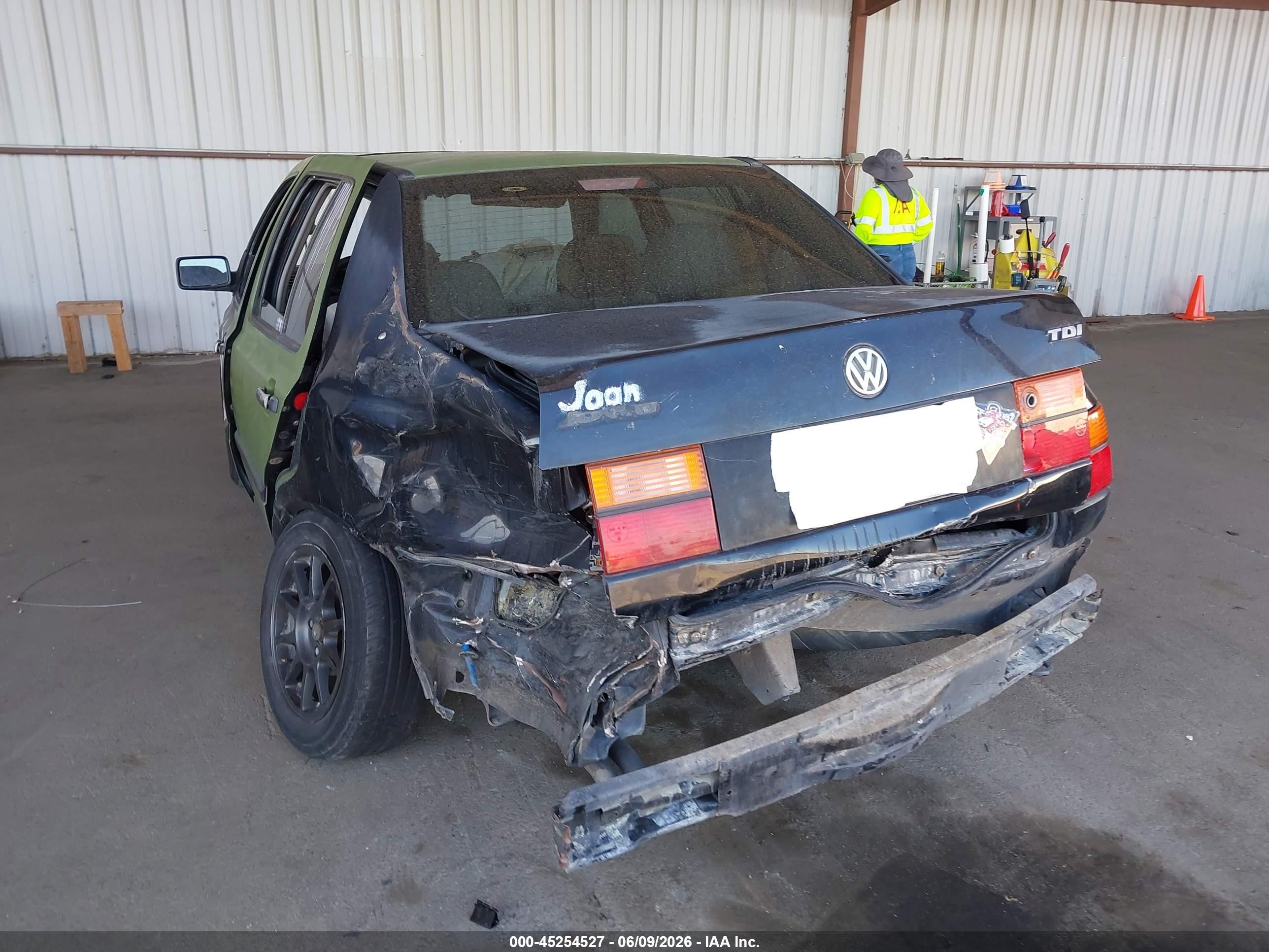 1998 Volkswagen Jetta Tdi Green vin: 3VWRF81H0WM133286