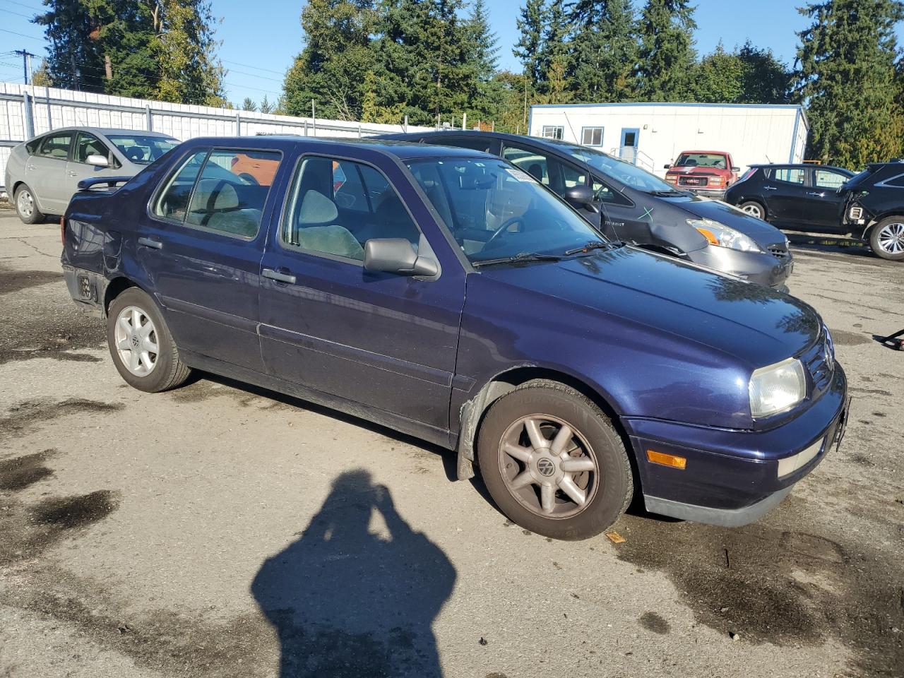 1999 Volkswagen Jetta Tdi Blue vin: 3VWRF81H1XM209129