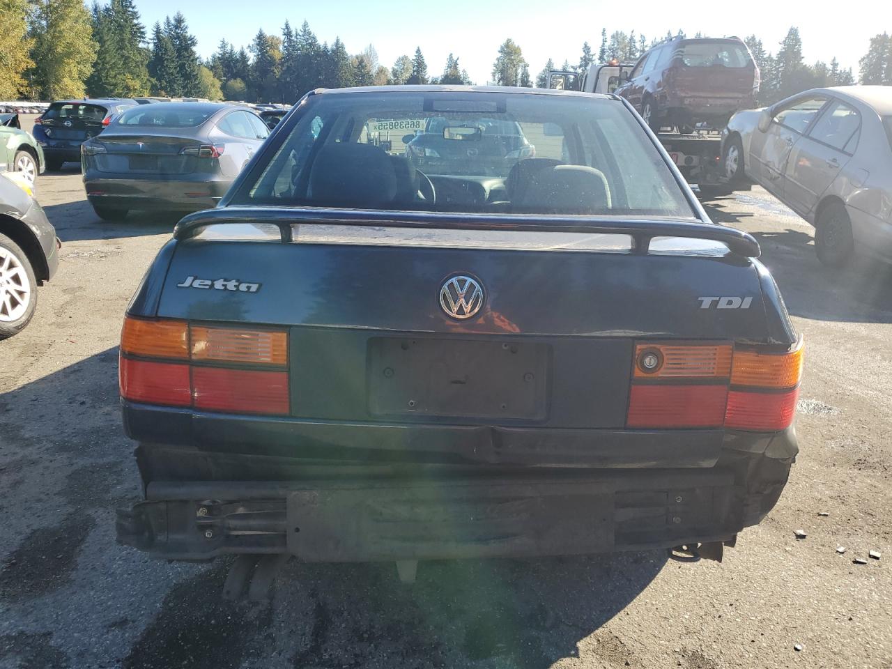 1999 Volkswagen Jetta Tdi Blue vin: 3VWRF81H1XM209129