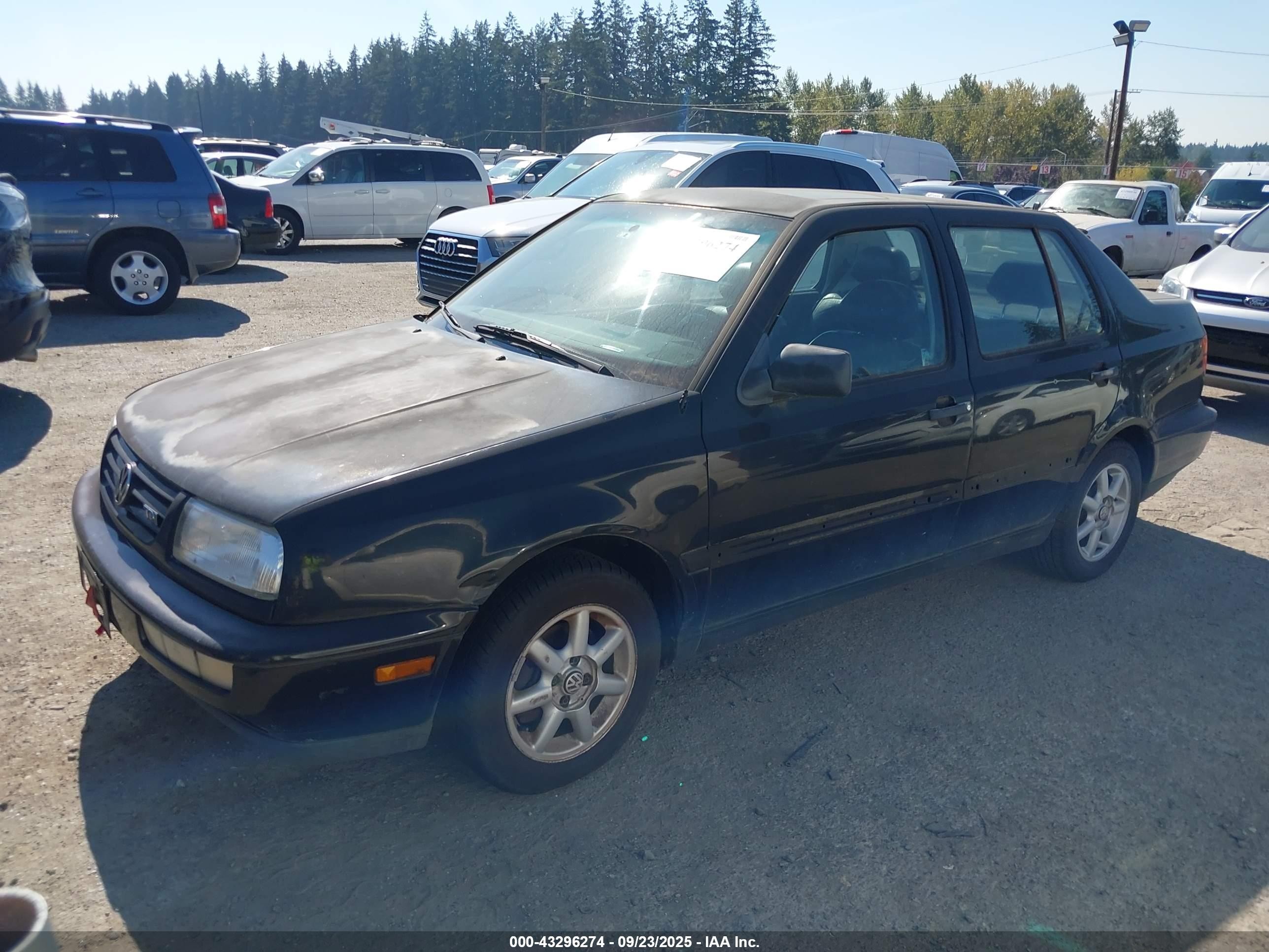 1998 Volkswagen Jetta Tdi Black vin: 3VWRF81H3WM123464