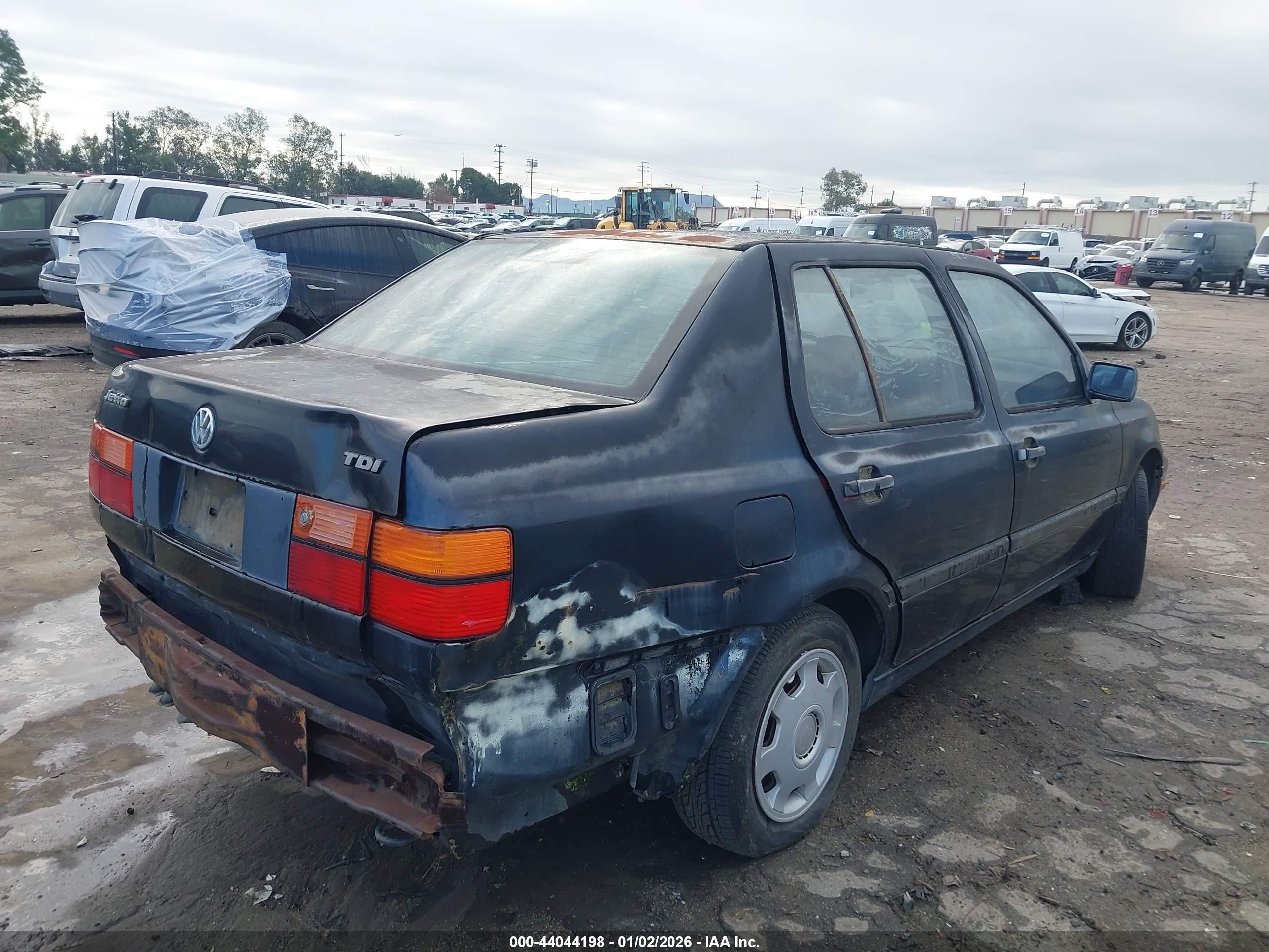1998 Volkswagen Jetta Tdi Black vin: 3VWRF81H8WM119877