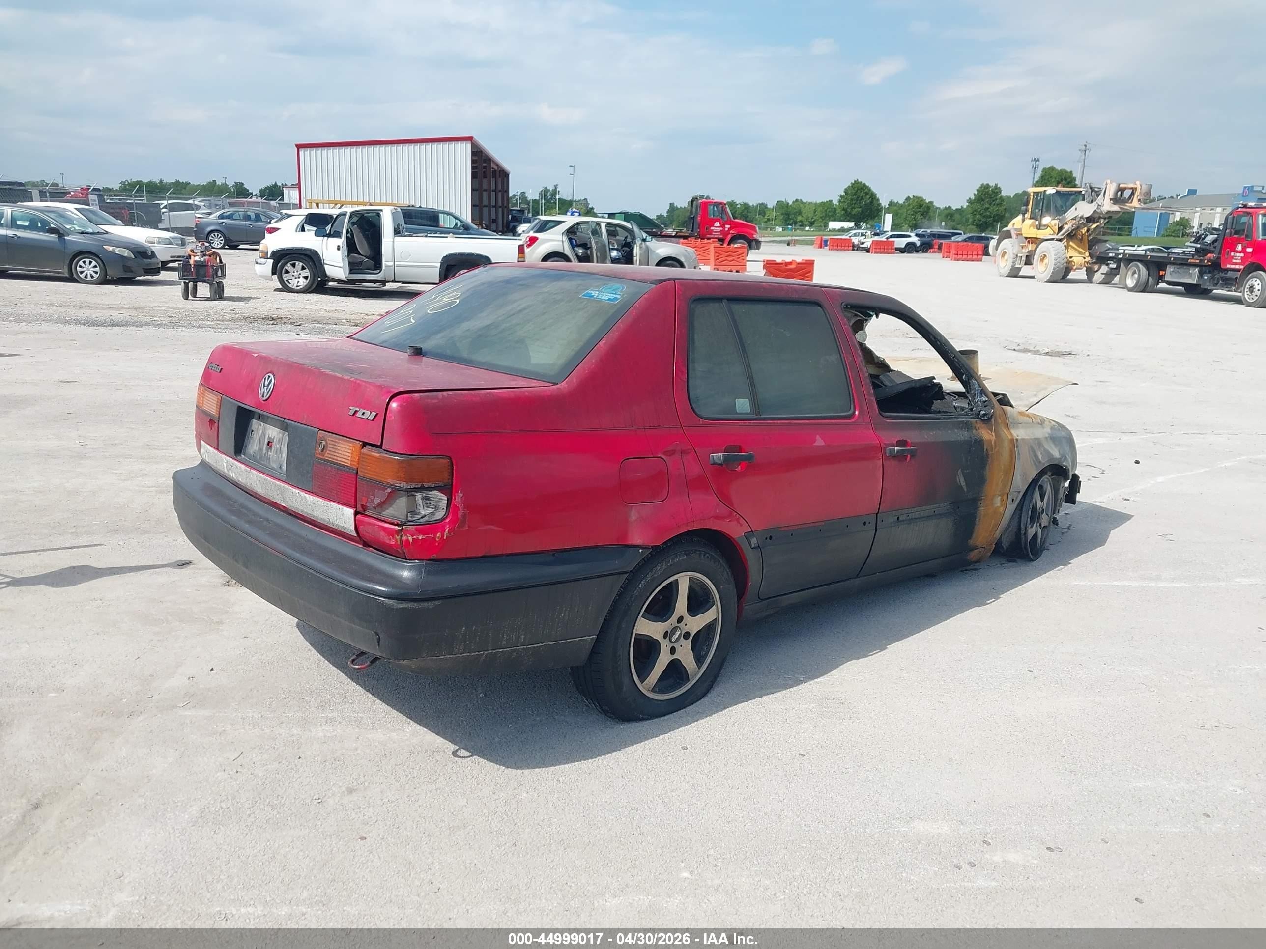 1998 Volkswagen Jetta Tdi Red vin: 3VWRF81HXWM243200