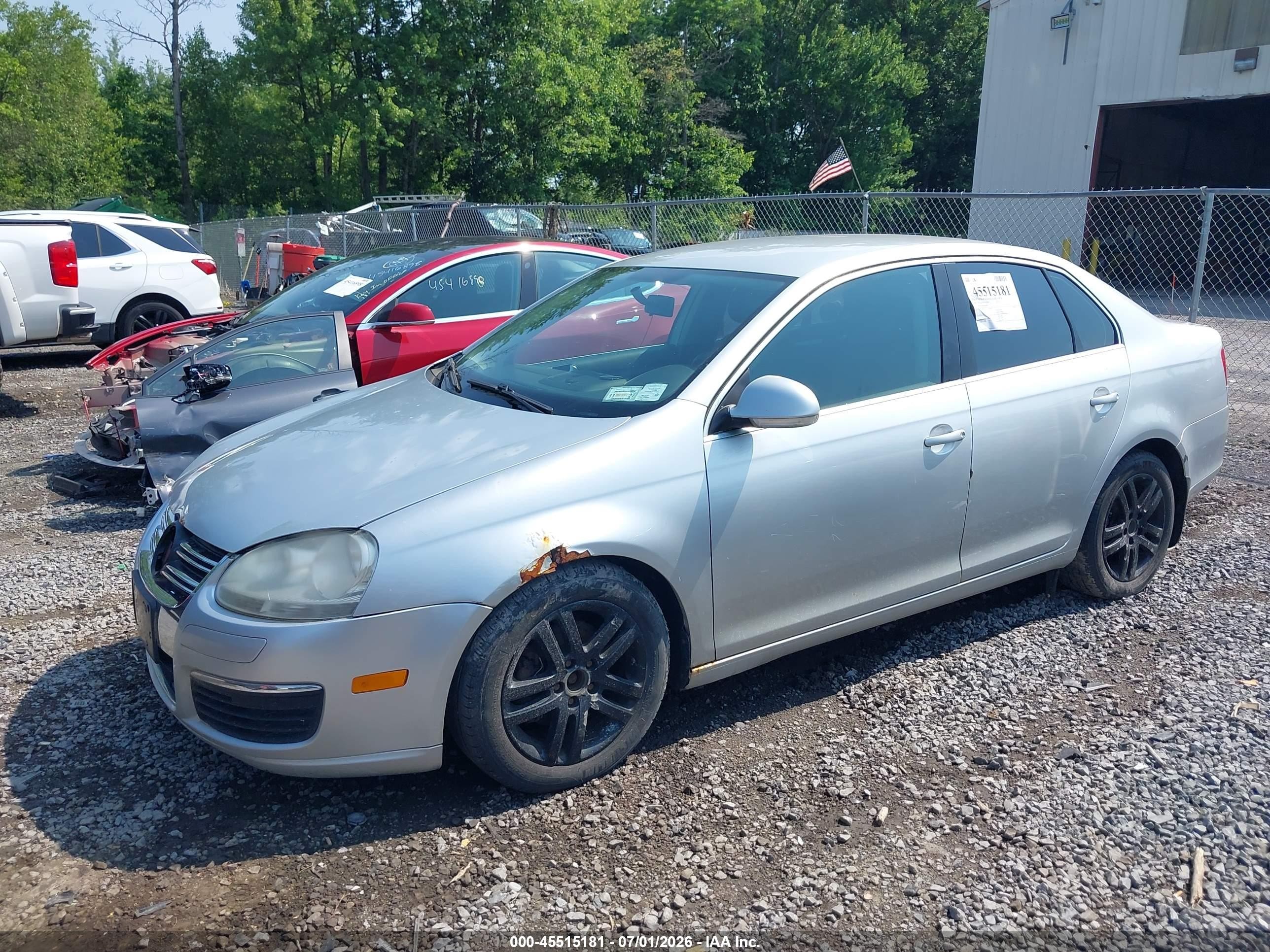 2006 Volkswagen Jetta 2.5 Silver vin: 3VWRF81K66M800096