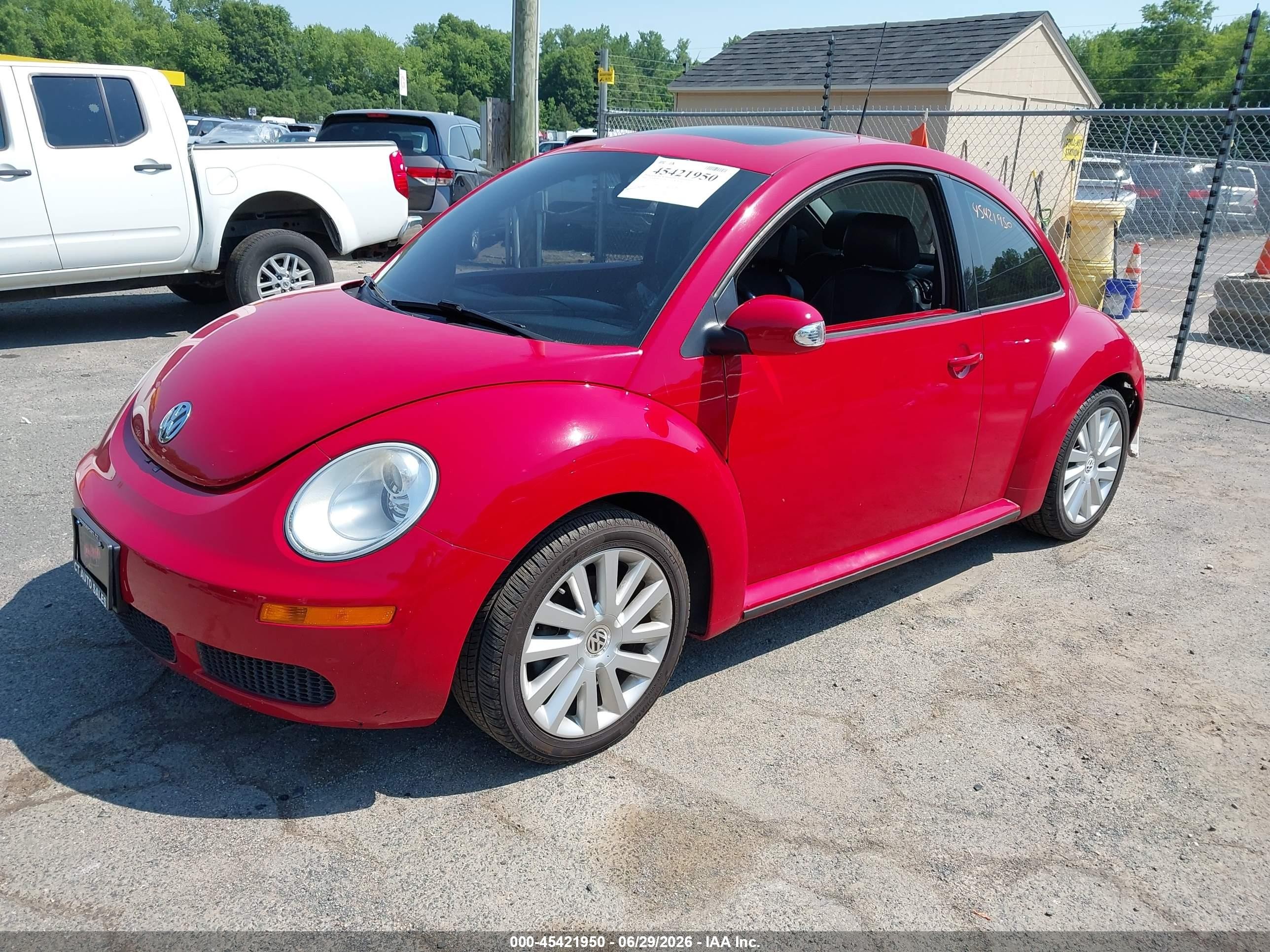 2008 Volkswagen New Beetle S/se Красный vin: 3VWRG31C08M502719