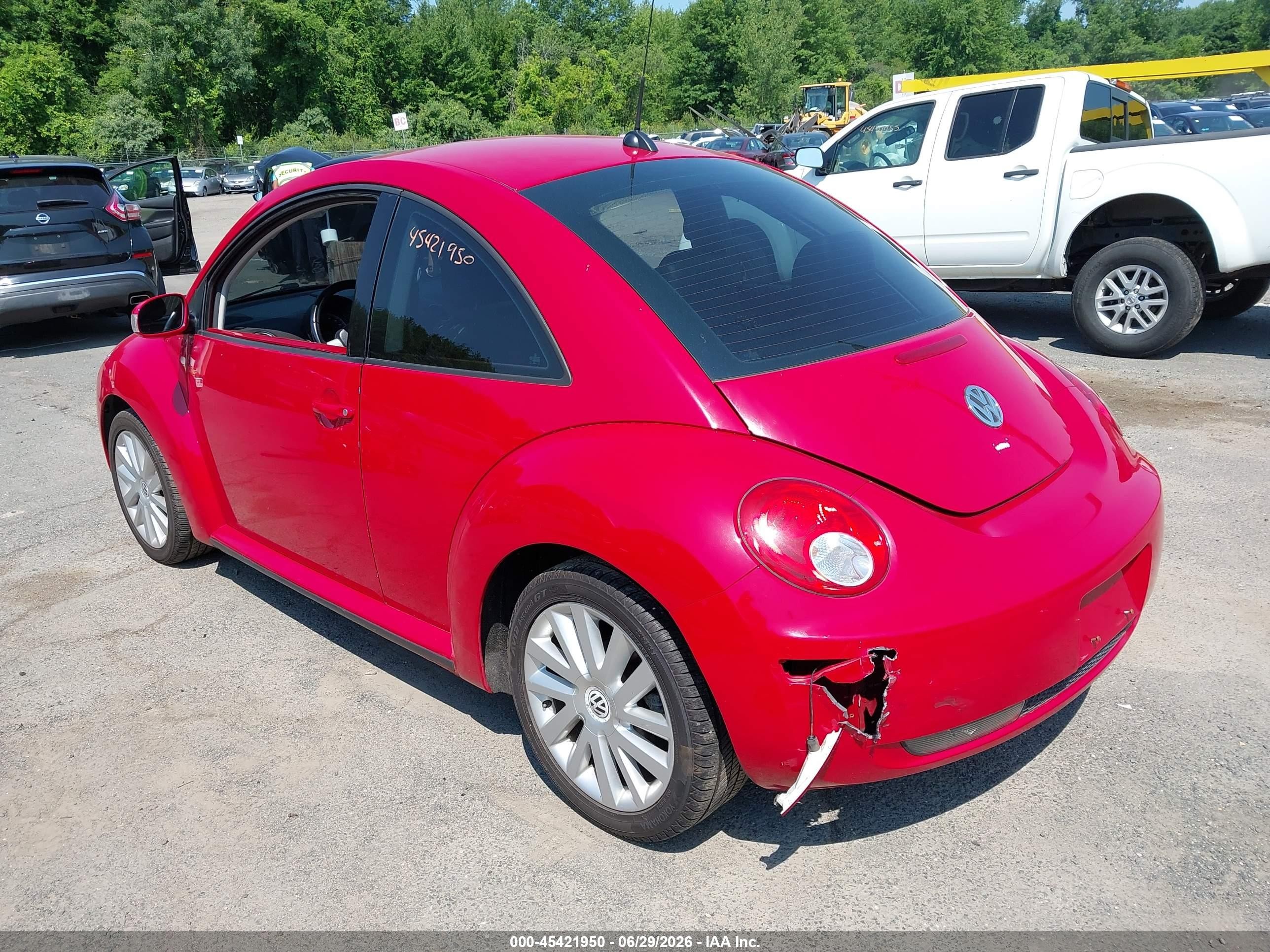 2008 Volkswagen New Beetle S/se Красный vin: 3VWRG31C08M502719