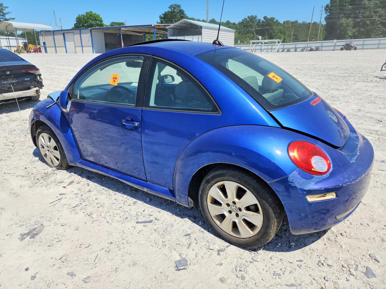2008 Volkswagen New Beetle S Синий vin: 3VWRG31C18M519609