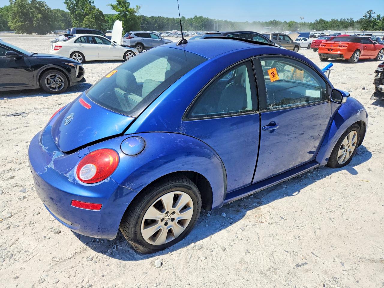 2008 Volkswagen New Beetle S Синий vin: 3VWRG31C18M519609
