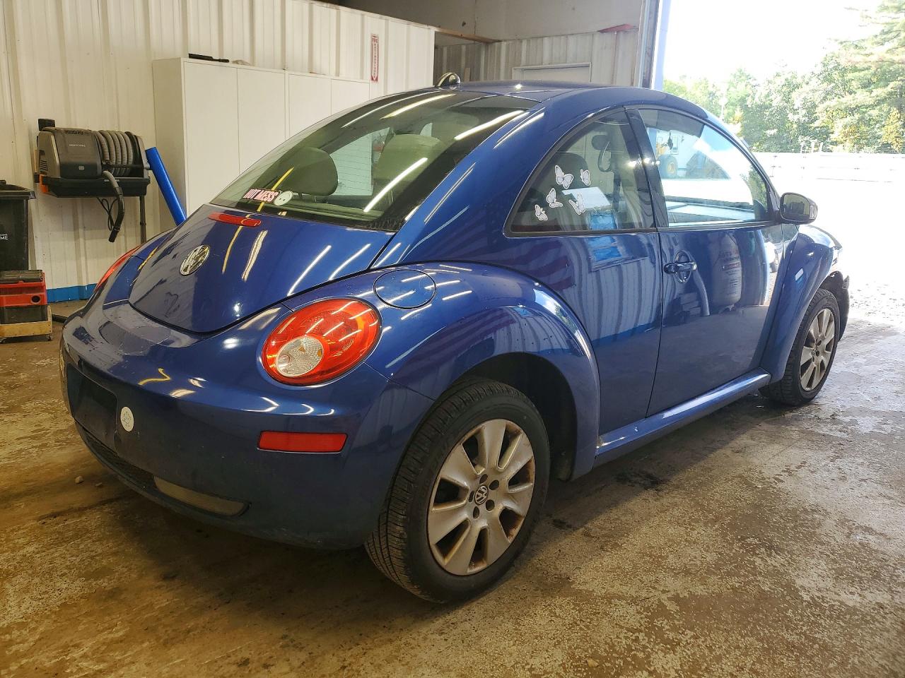 2008 Volkswagen New Beetle S Blue vin: 3VWRG31C28M519697