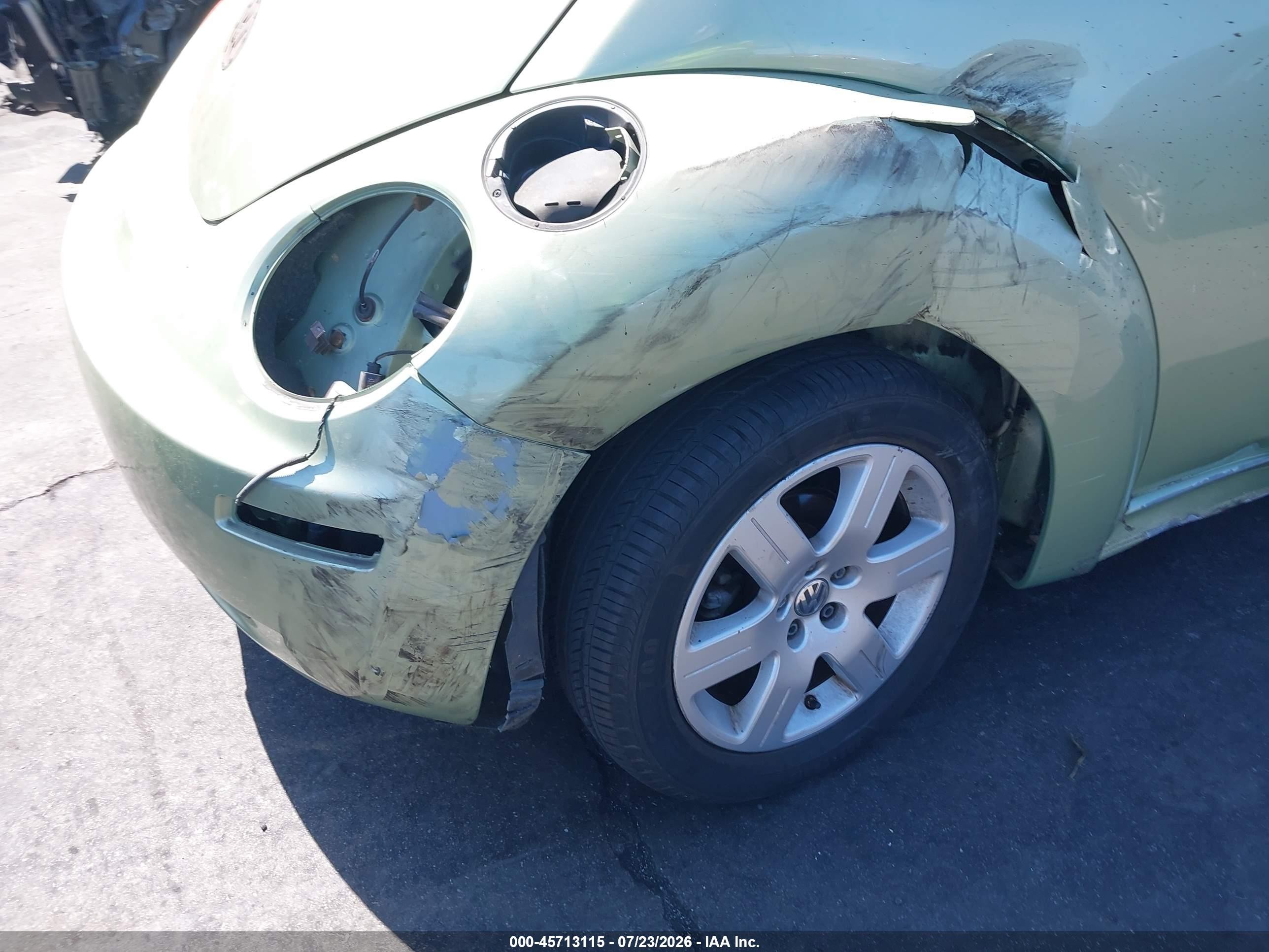 2008 Volkswagen New Beetle S/se Green vin: 3VWRG31C58M502439