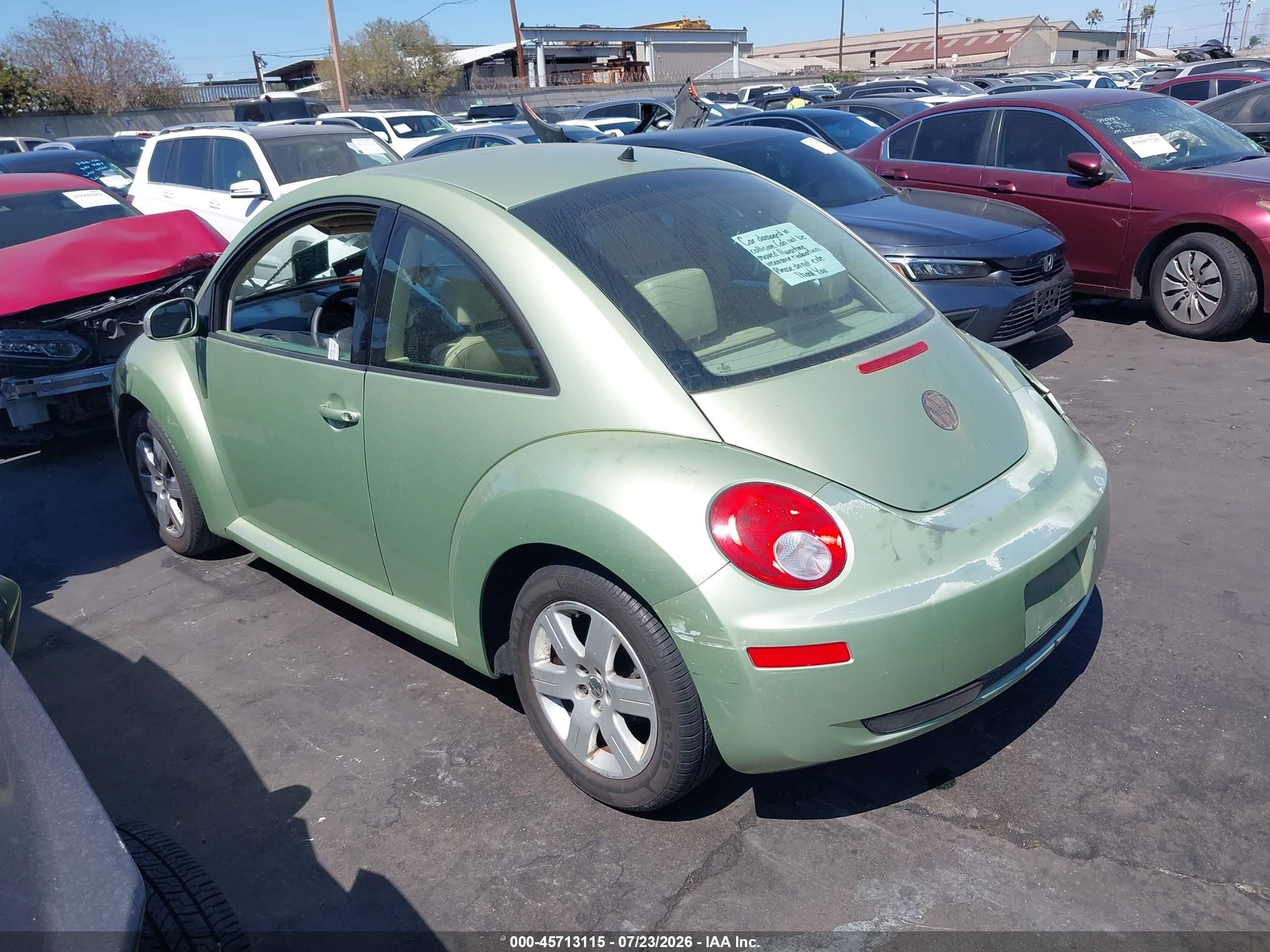 2008 Volkswagen New Beetle S/se Green vin: 3VWRG31C58M502439