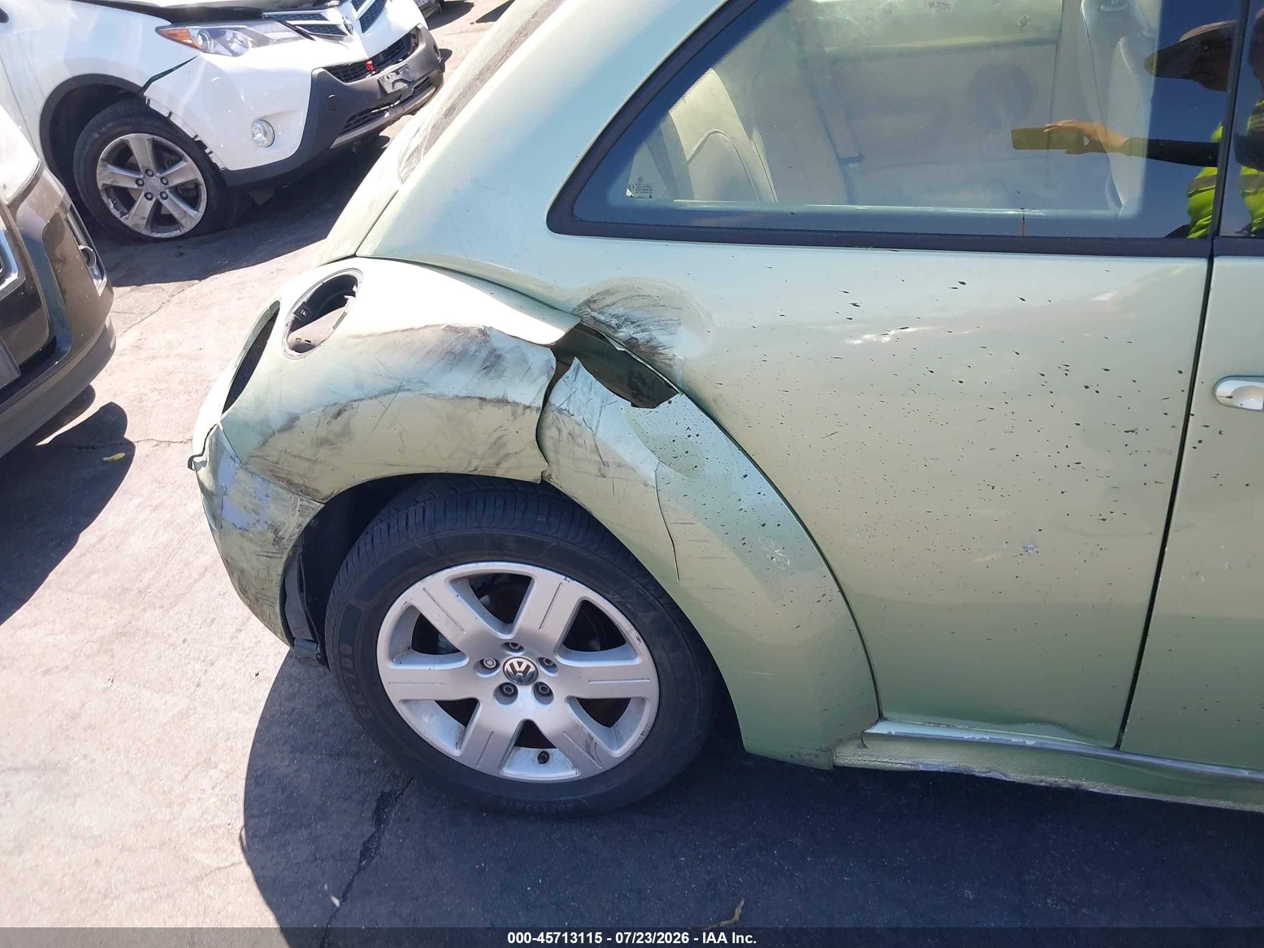 2008 Volkswagen New Beetle S/se Green vin: 3VWRG31C58M502439