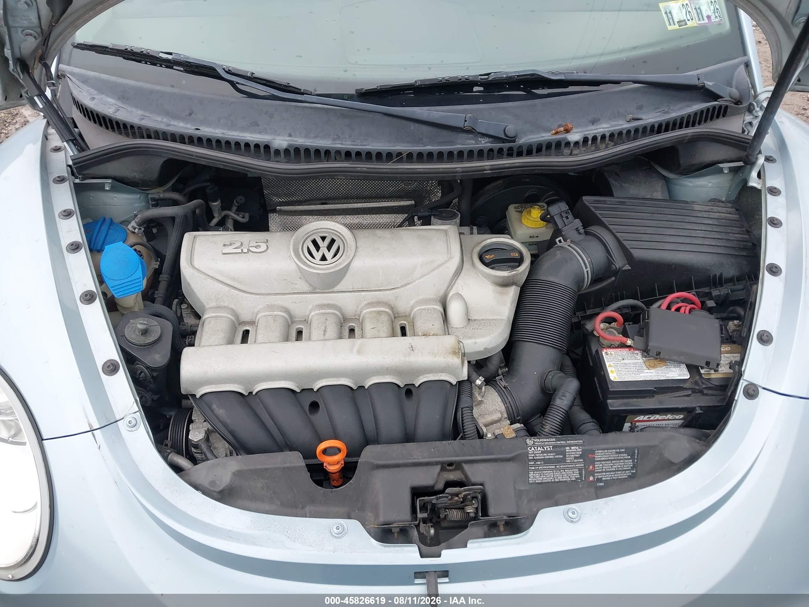 2009 Volkswagen New Beetle 2.5l Синий vin: 3VWRG31C59M505228