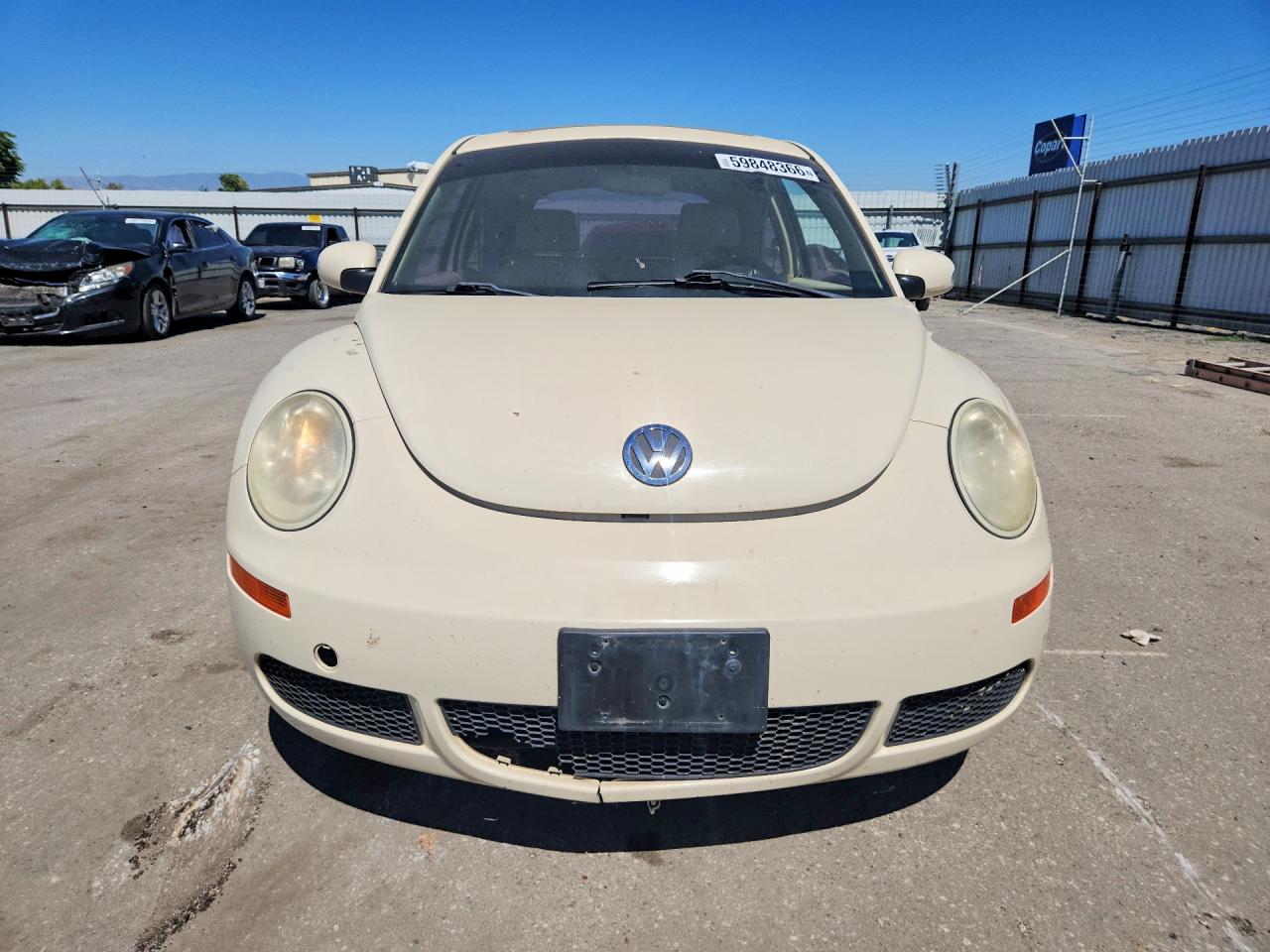 2007 Volkswagen New Beetle 2.5l Option Package 1 White vin: 3VWRG31C67M504389