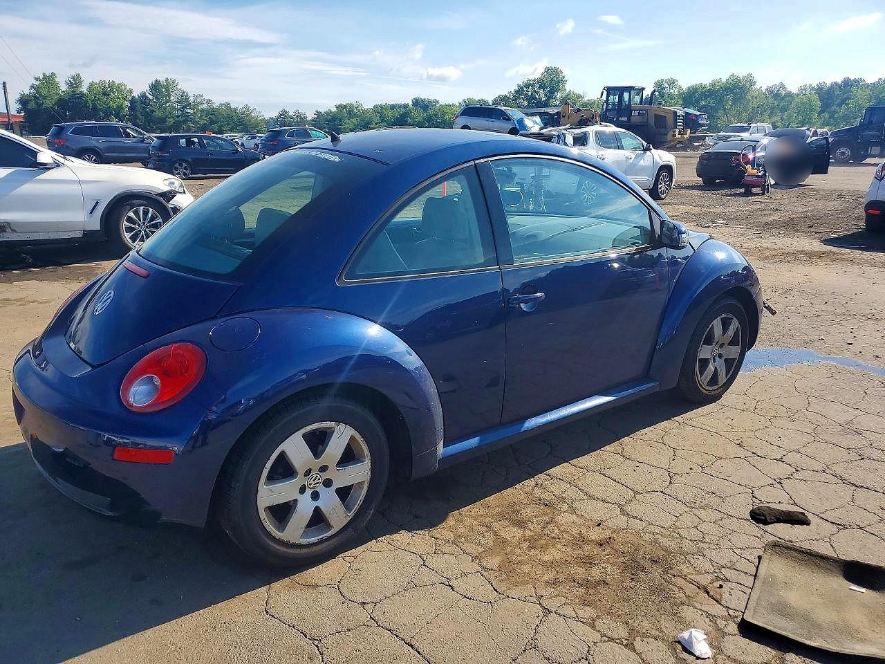 2006 Volkswagen New Beetle 2.5l Option Package 1 Blue vin: 3VWRG31C76M423545