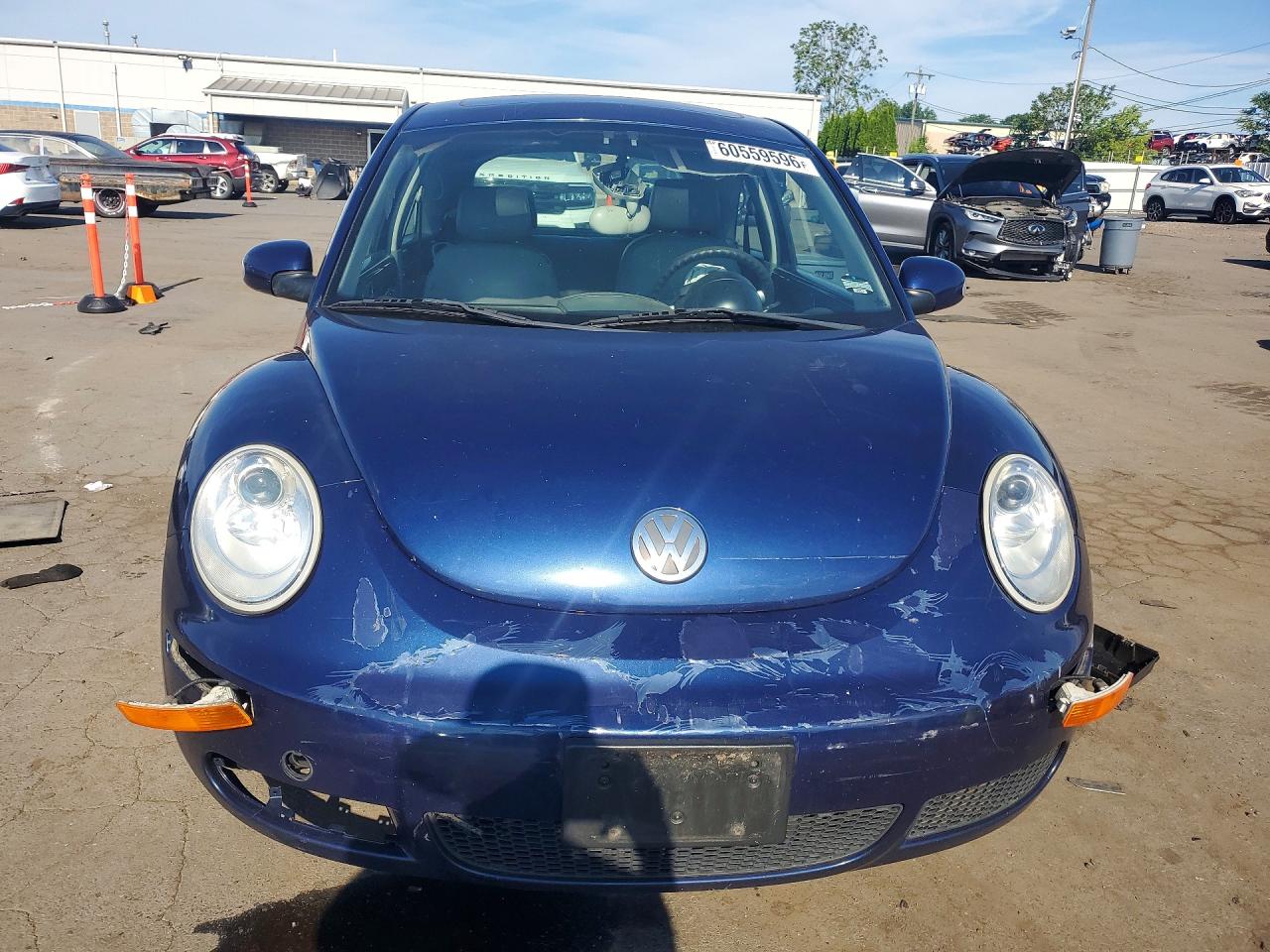 2006 Volkswagen New Beetle 2.5l Option Package 1 Blue vin: 3VWRG31C76M423545