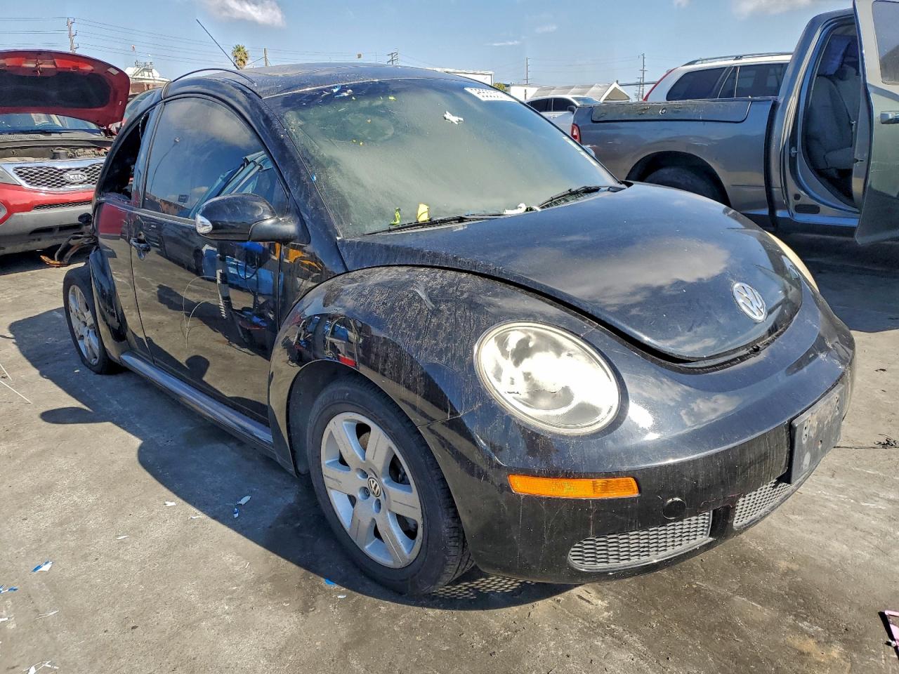 2007 Volkswagen New Beetle 2.5l Option Package 1 Black vin: 3VWRG31C87M513126