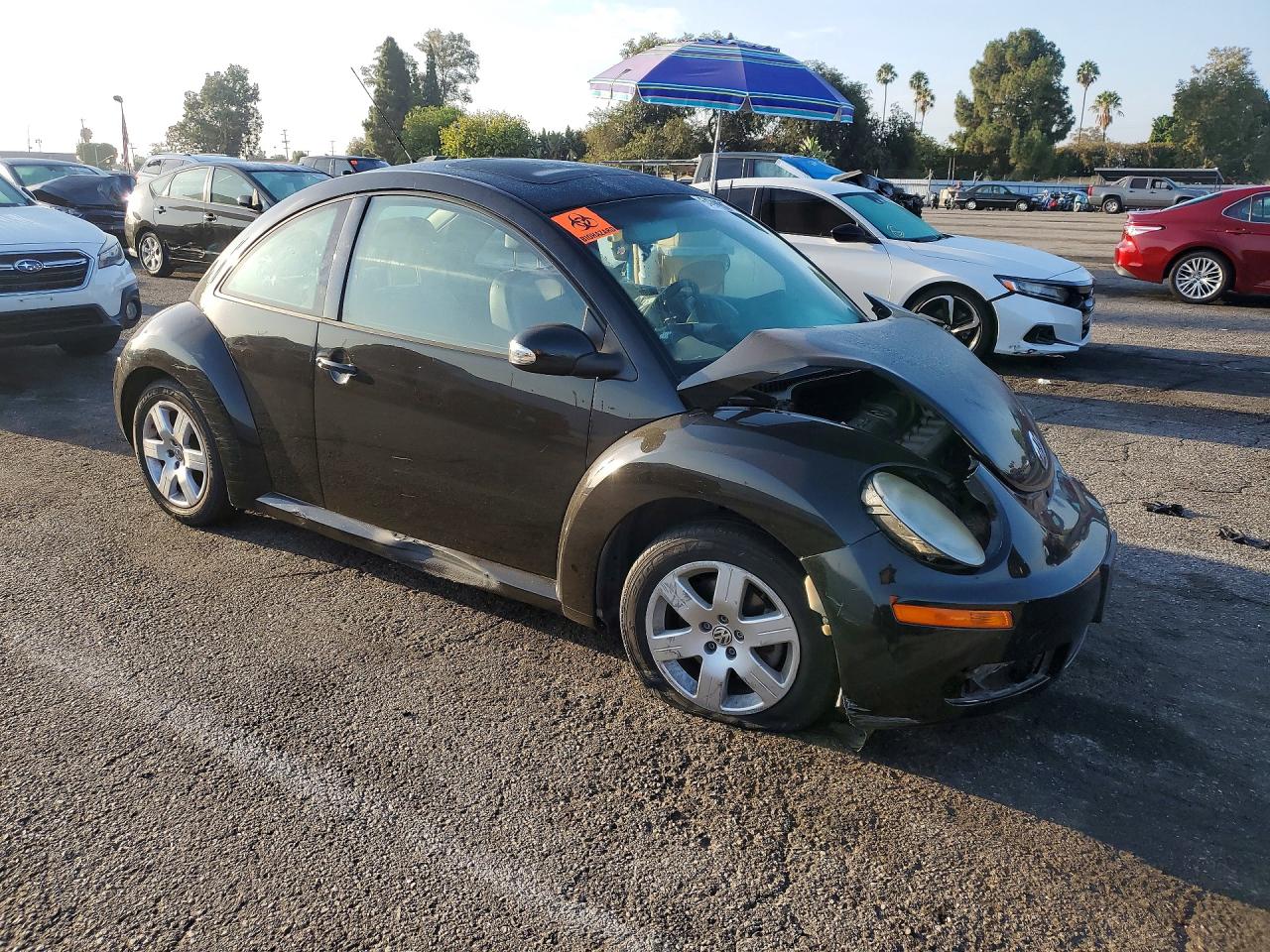 2007 Volkswagen New Beetle 2.5l Option Package 1 Black vin: 3VWRG31C97M503673