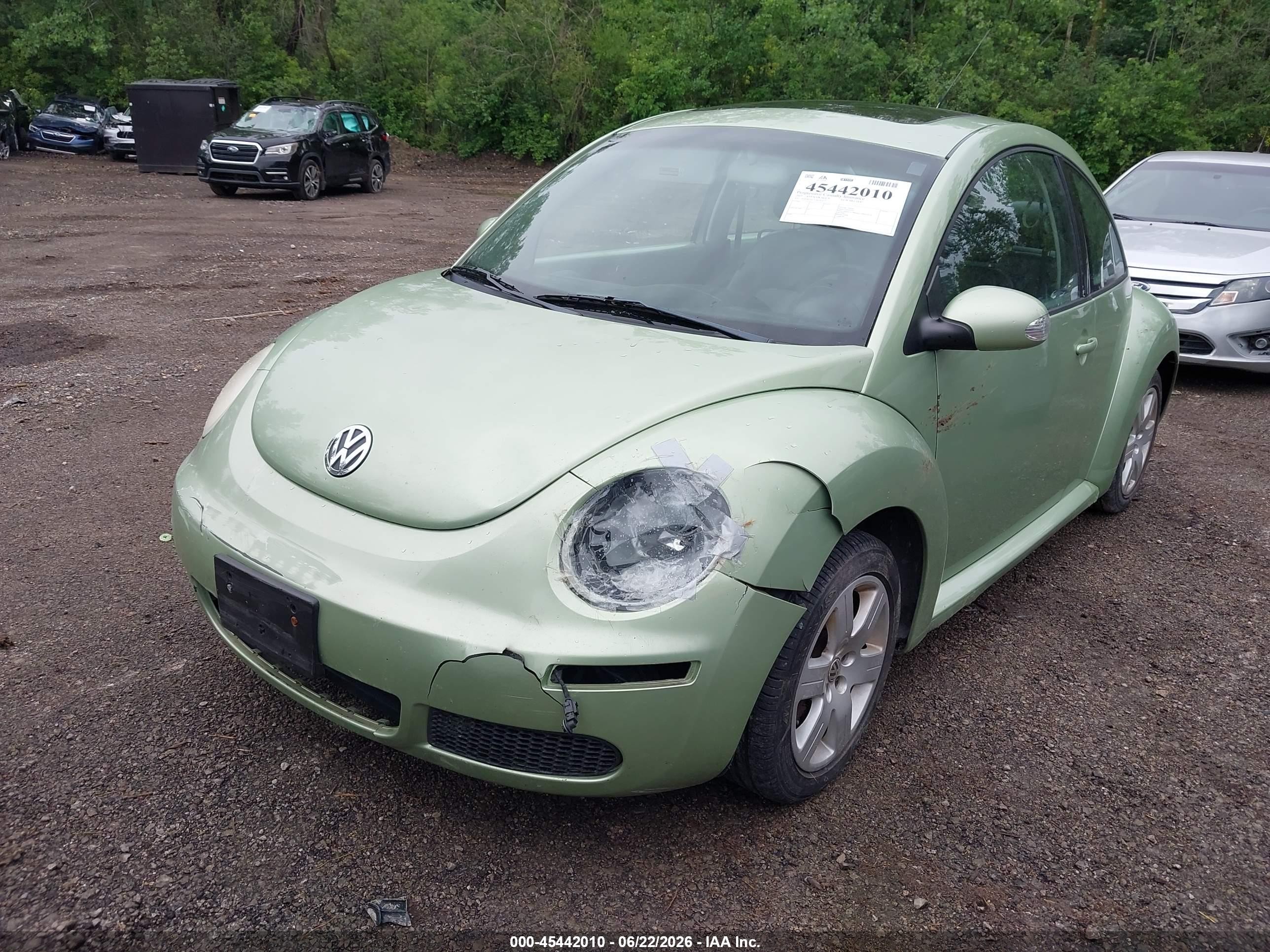2007 Volkswagen New Beetle 2.5 Green vin: 3VWRG31C97M510171