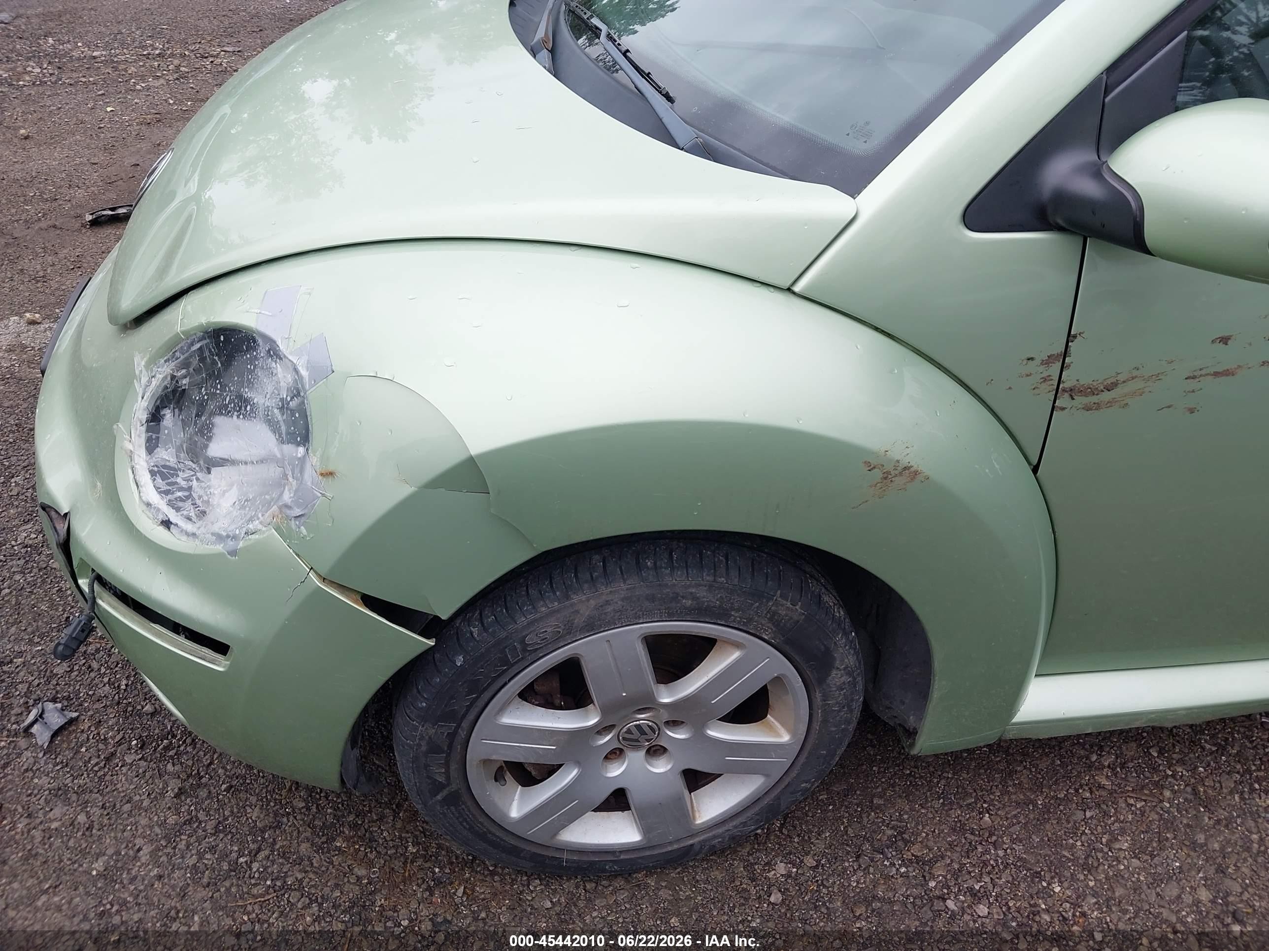 2007 Volkswagen New Beetle 2.5 Green vin: 3VWRG31C97M510171