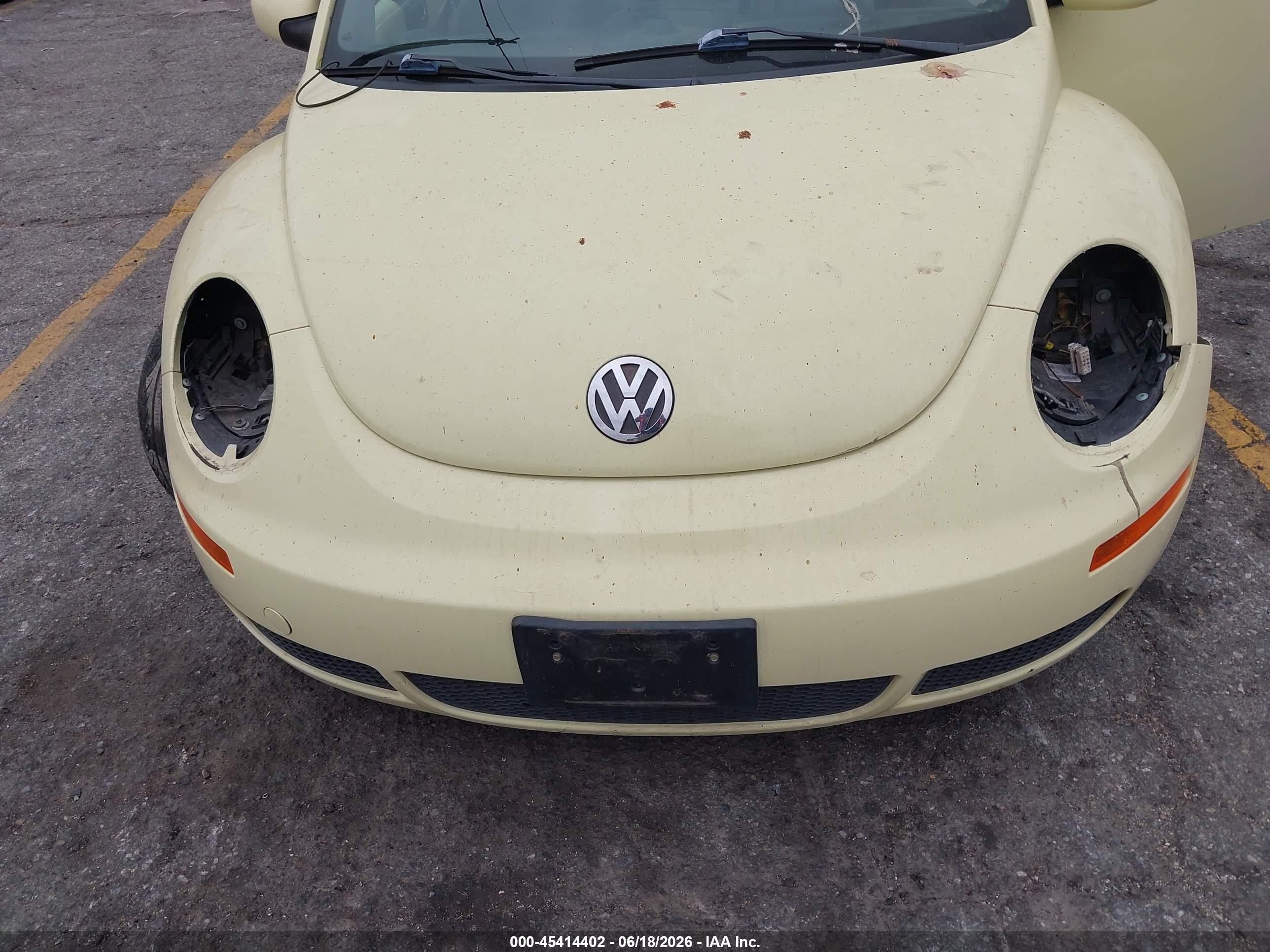 2006 Volkswagen New Beetle 2.5 Yellow vin: 3VWRG31Y06M316770