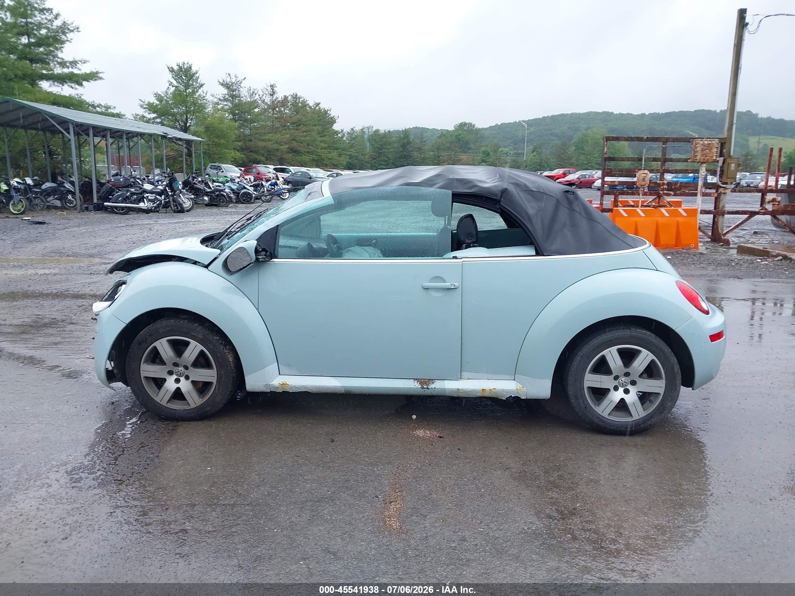 2006 Volkswagen New Beetle 2.5 Бирюзовый vin: 3VWRG31Y16M331133